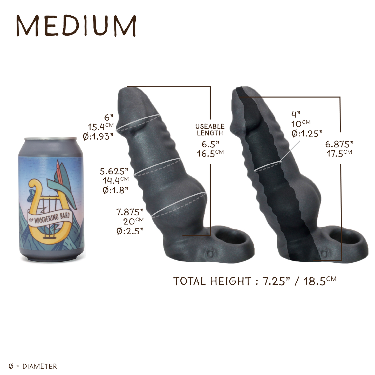 Dragon Sheath Medium 00-30 Soft Krampus GITD