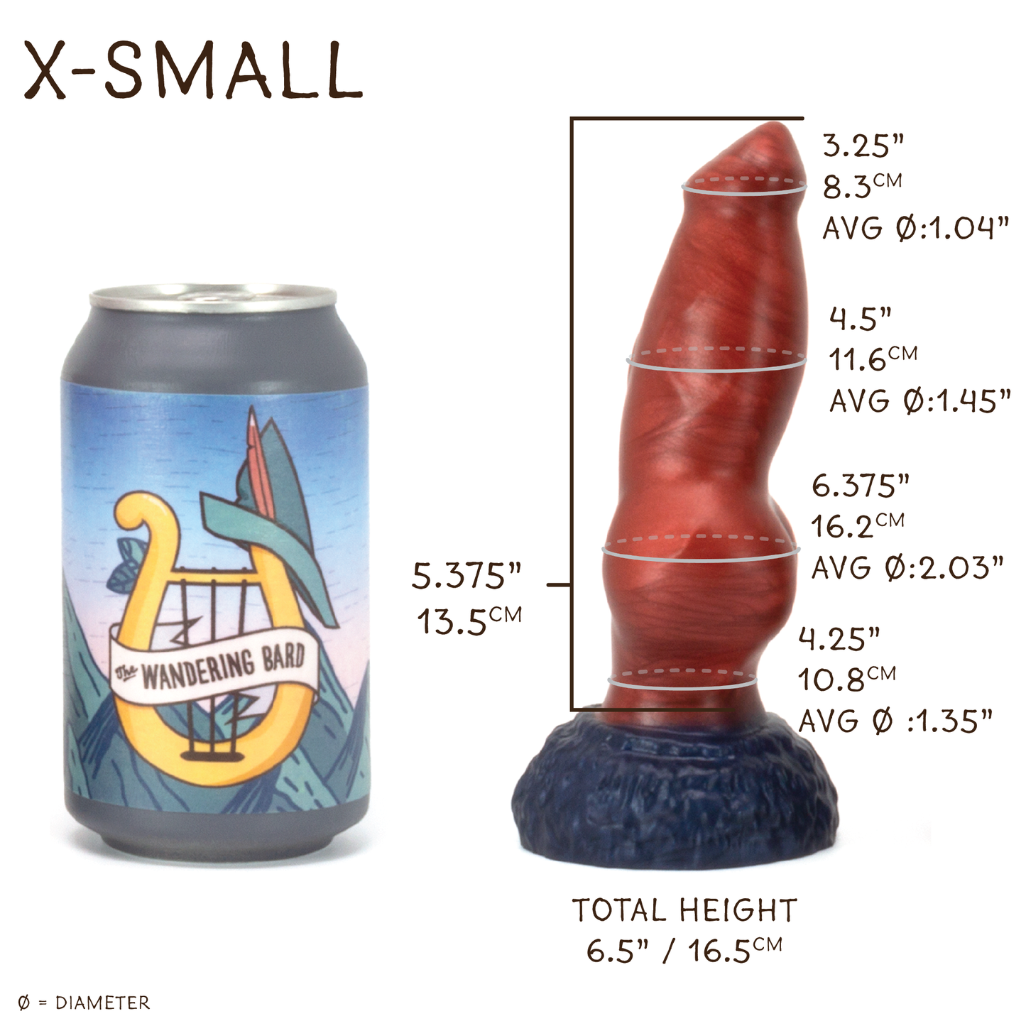 X-Small Direwolf 00-30 Soft Dream Fade GITD