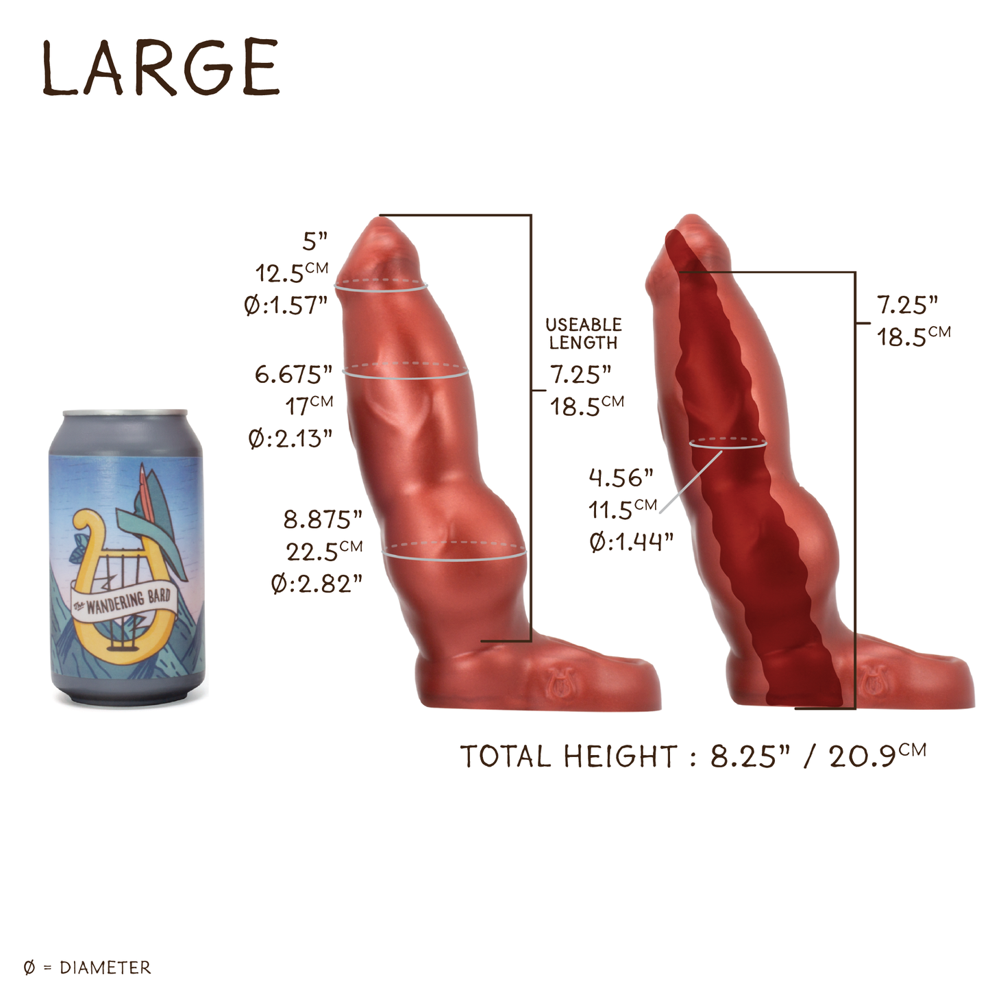 Dire Wolf Sheath Large 00-30 Soft Krampus GITD