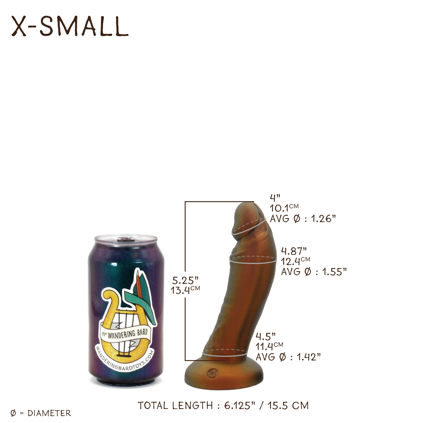 Elven Sorcerer X-Small 00-30 Soft Ghostly Pumpkin Patch GITD Suction Base