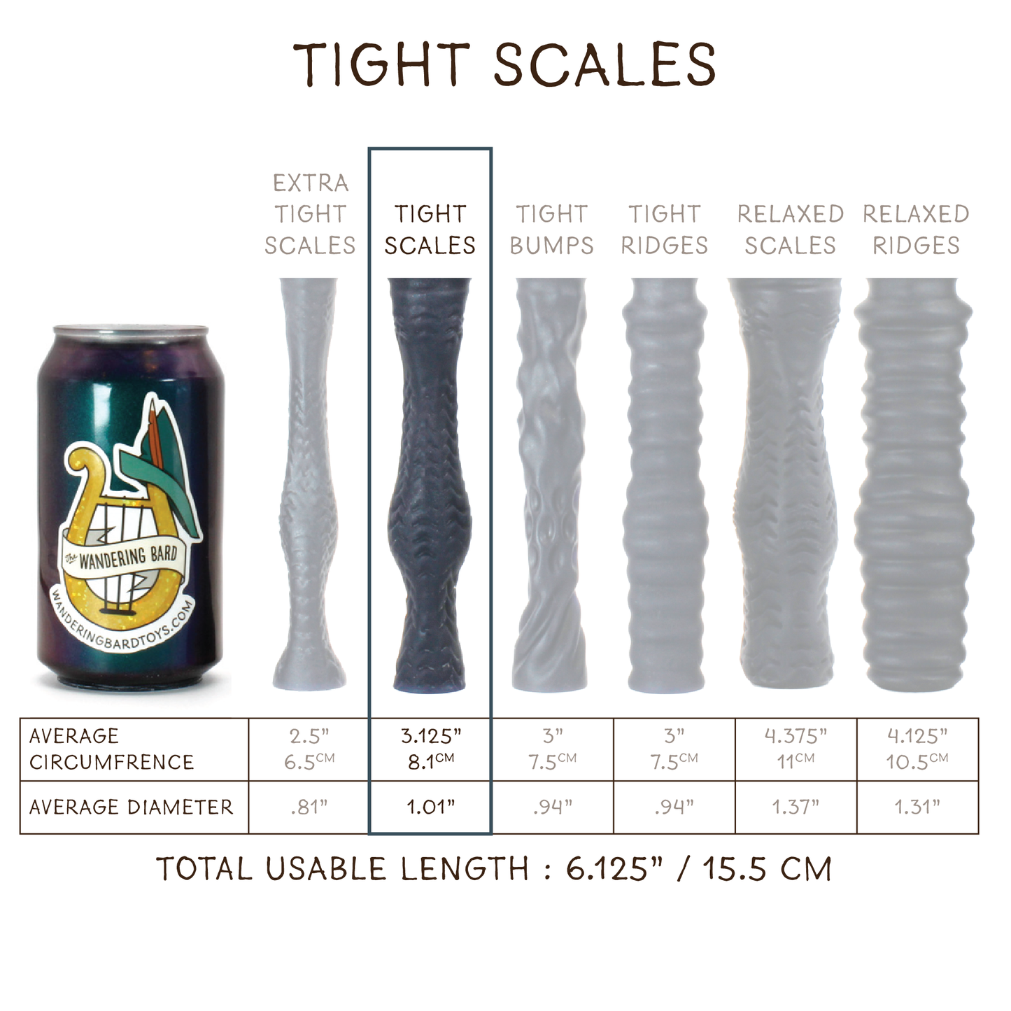 Gravel the Goblin Tight Stroker Scales 00-20 Super Soft Shark Eye Tight Stroker Scales CS