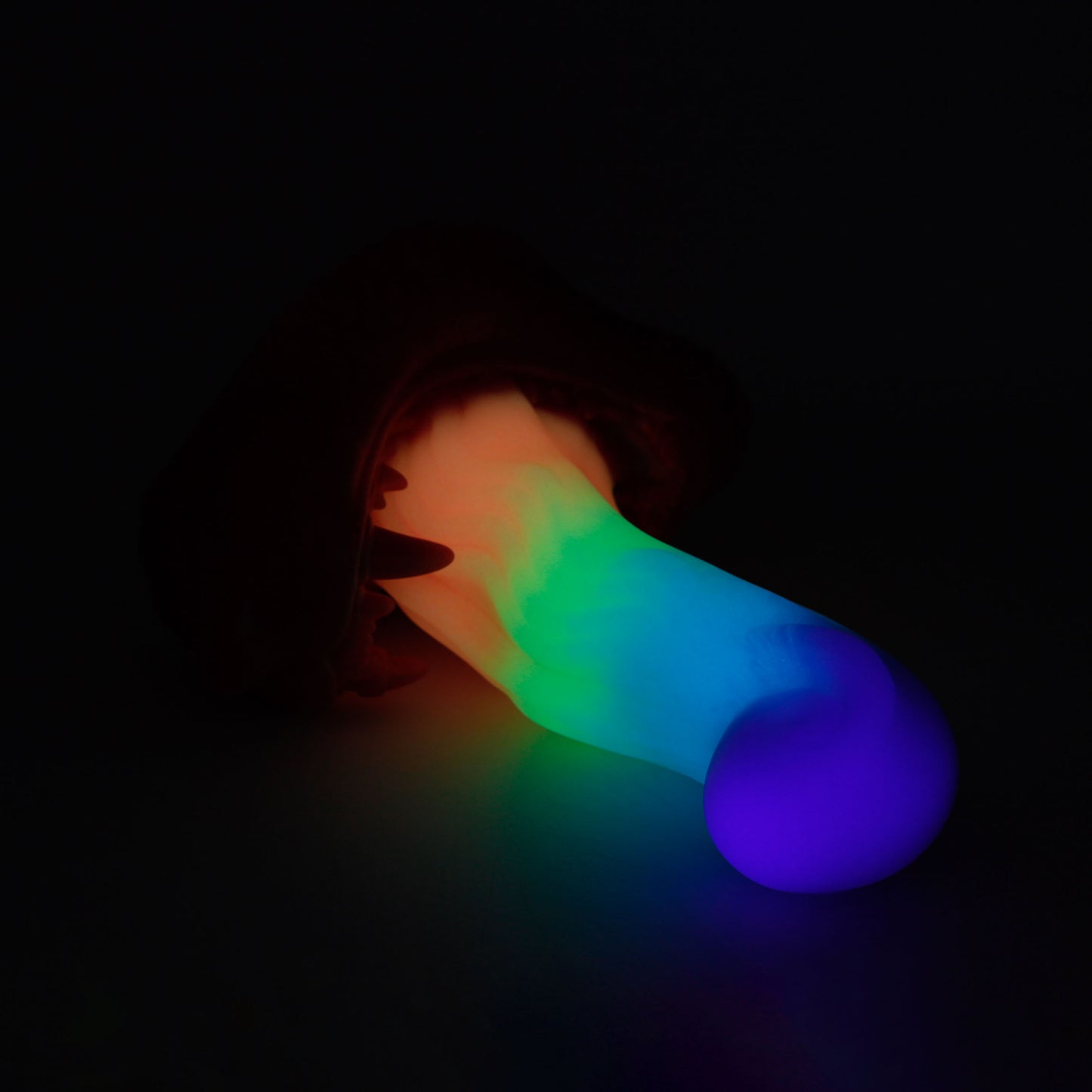 Rakshasa Large 00-30 Soft Reverse Rainbow Glow Fade Split GITD