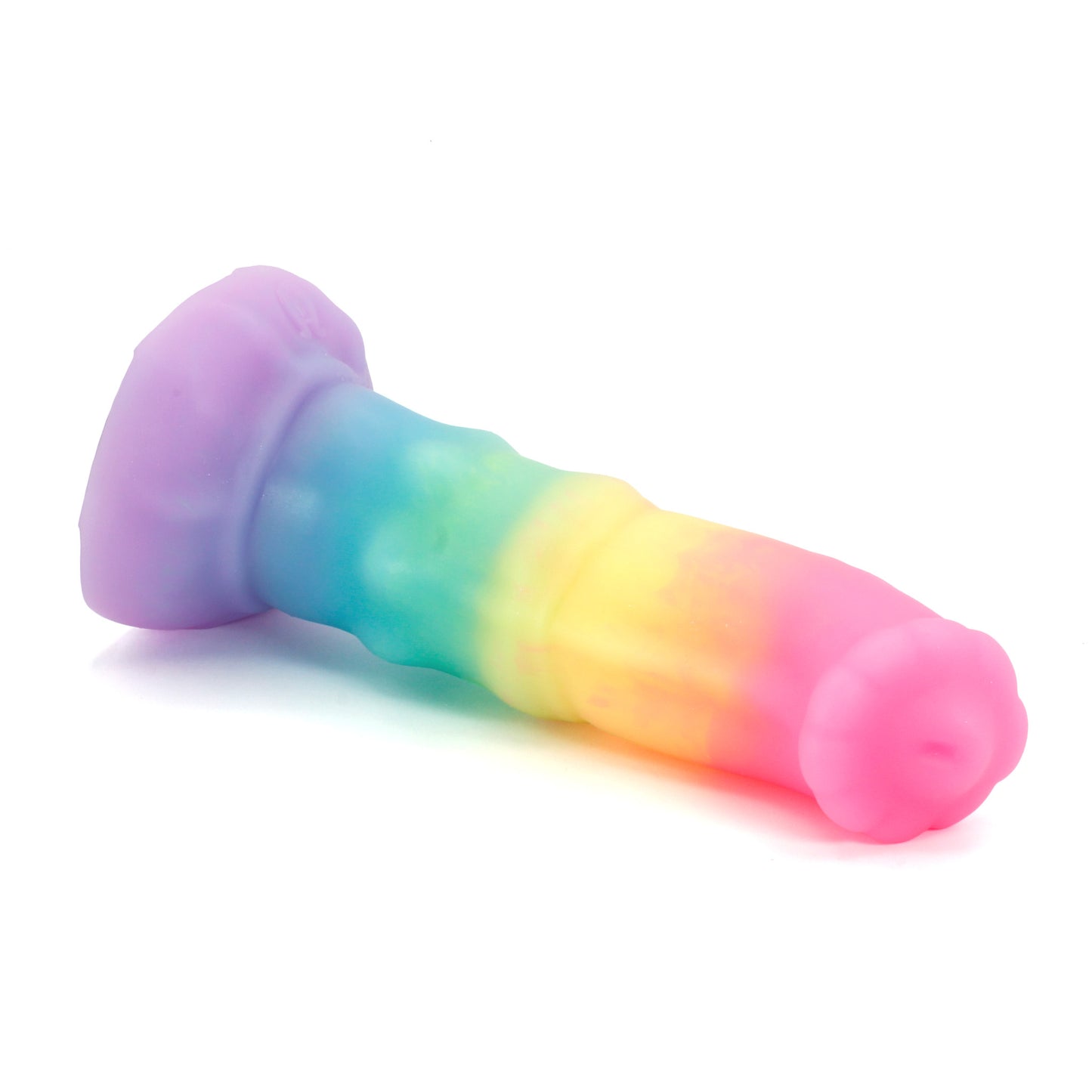 Minotaur Large 00-30 Soft Rainbow Glow Fade GITD Suction Base