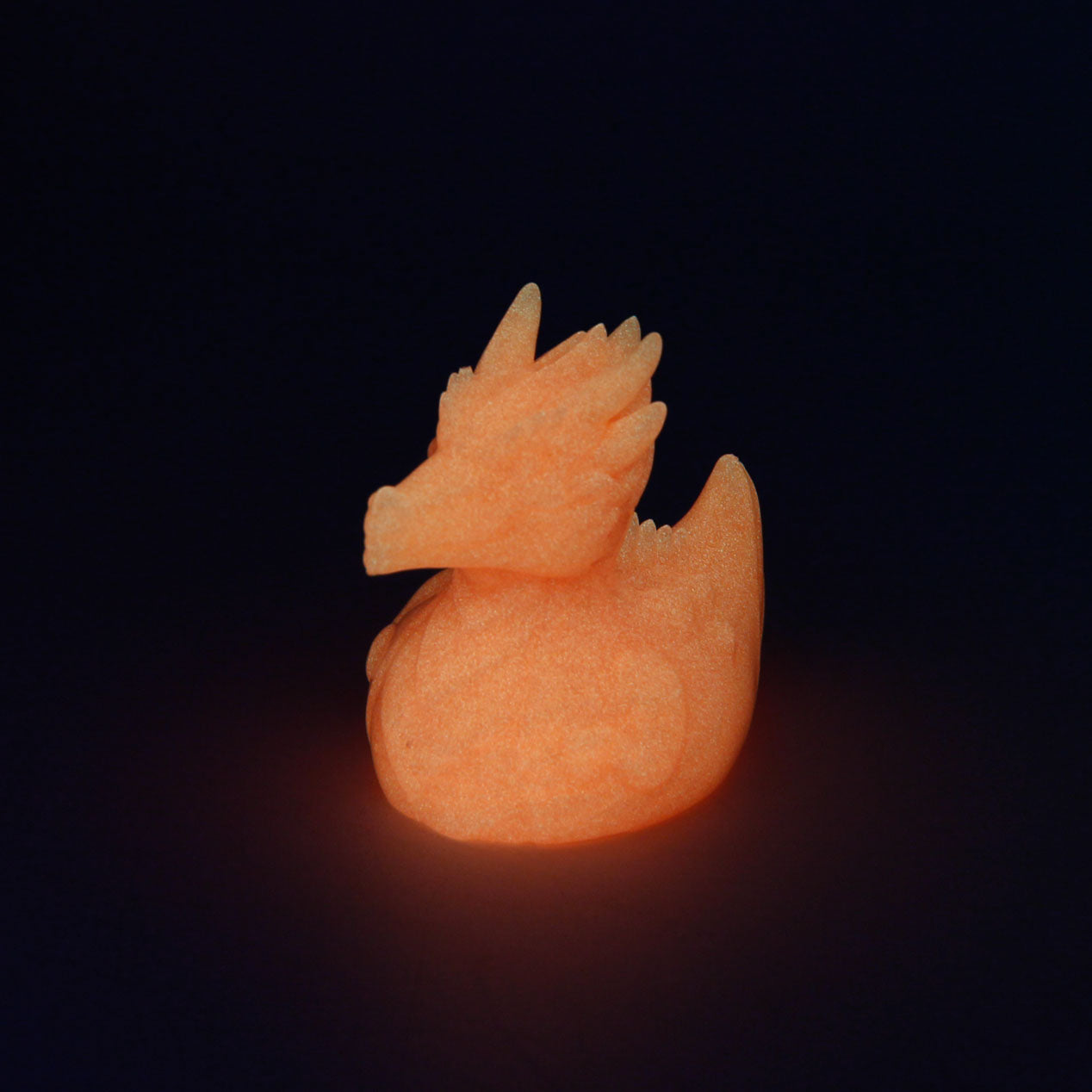 Kobold Ducky Squish Small 00-20 Super Soft Orange GITD UV