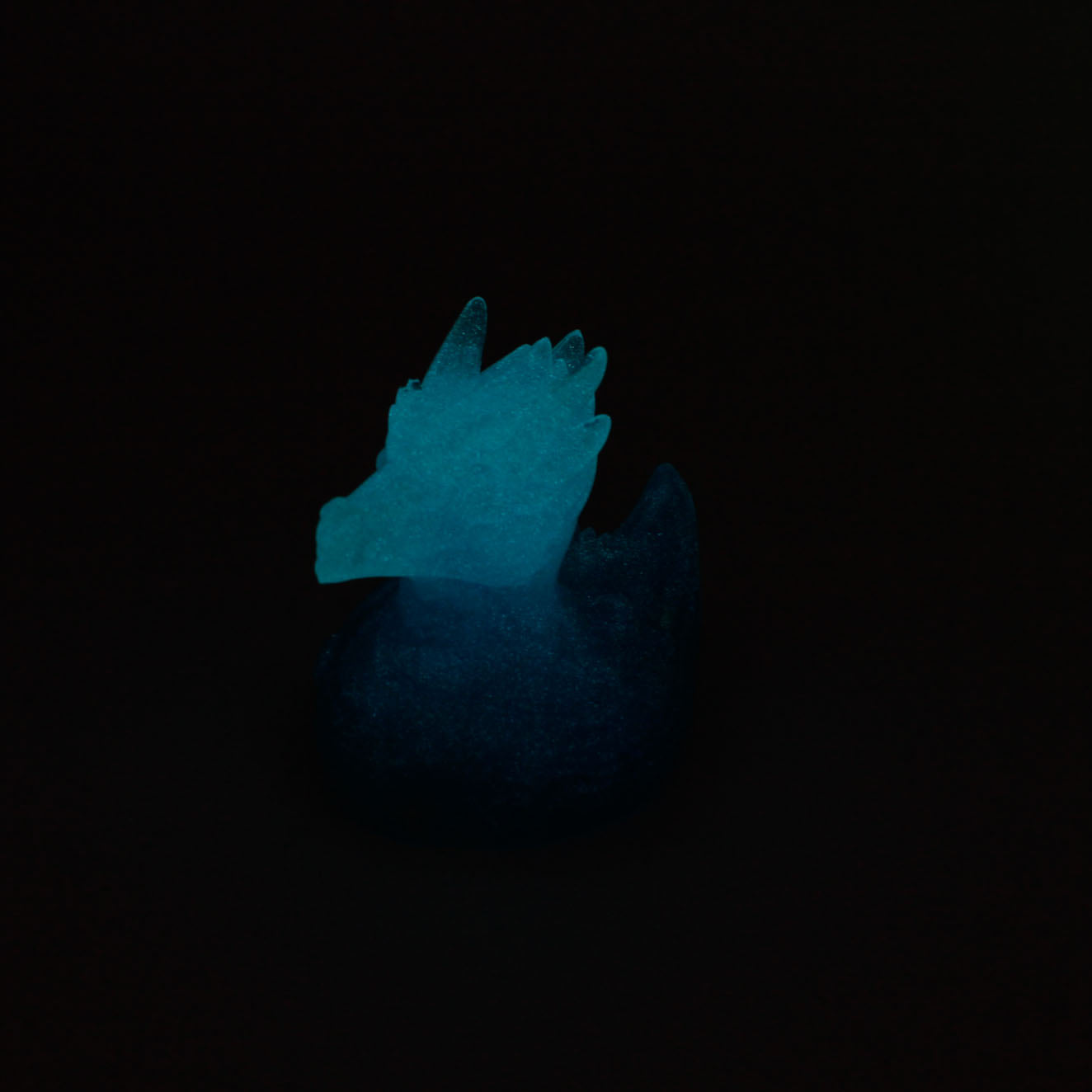 Kobold Ducky Squish Small 00-31 Soft Near Clear Ice Blue GITD