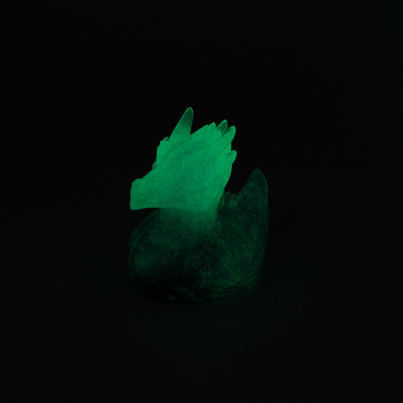 Kobold Ducky Squish Small 00-31 Soft Near Clear Halfway to Halloween GITD