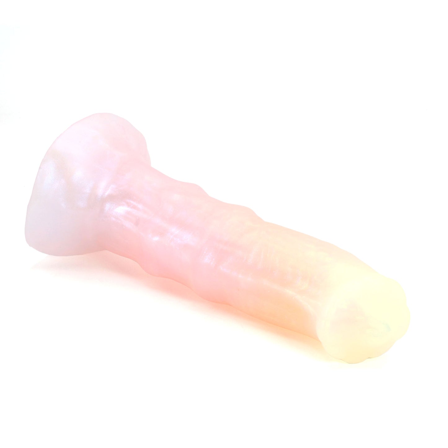 Minotaur Large 00-31 Soft Near Clear Golden Seaglass UV Suction Base