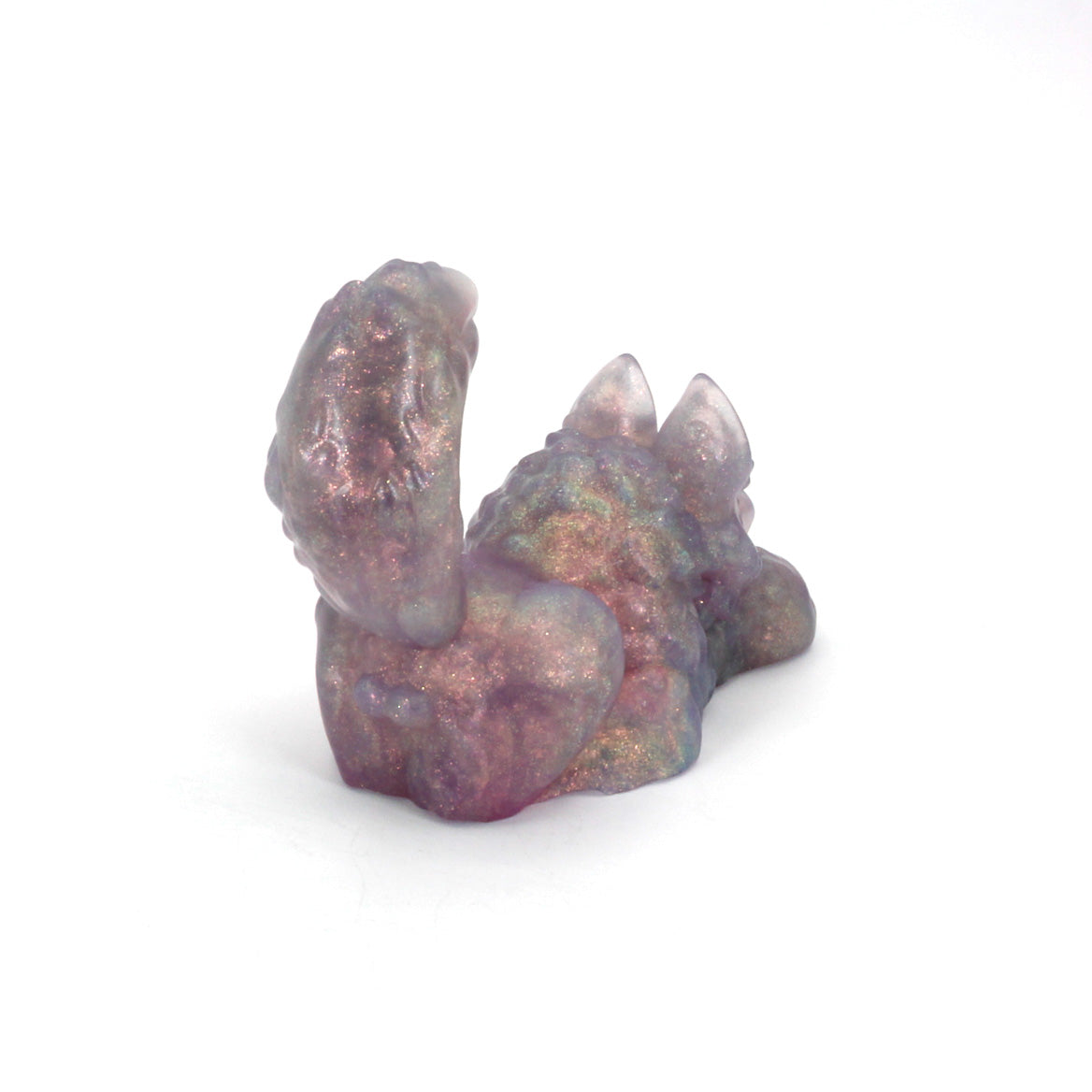 Direwolf Squish Large 00-31 Soft Near Clear Purple Pink Shimmer