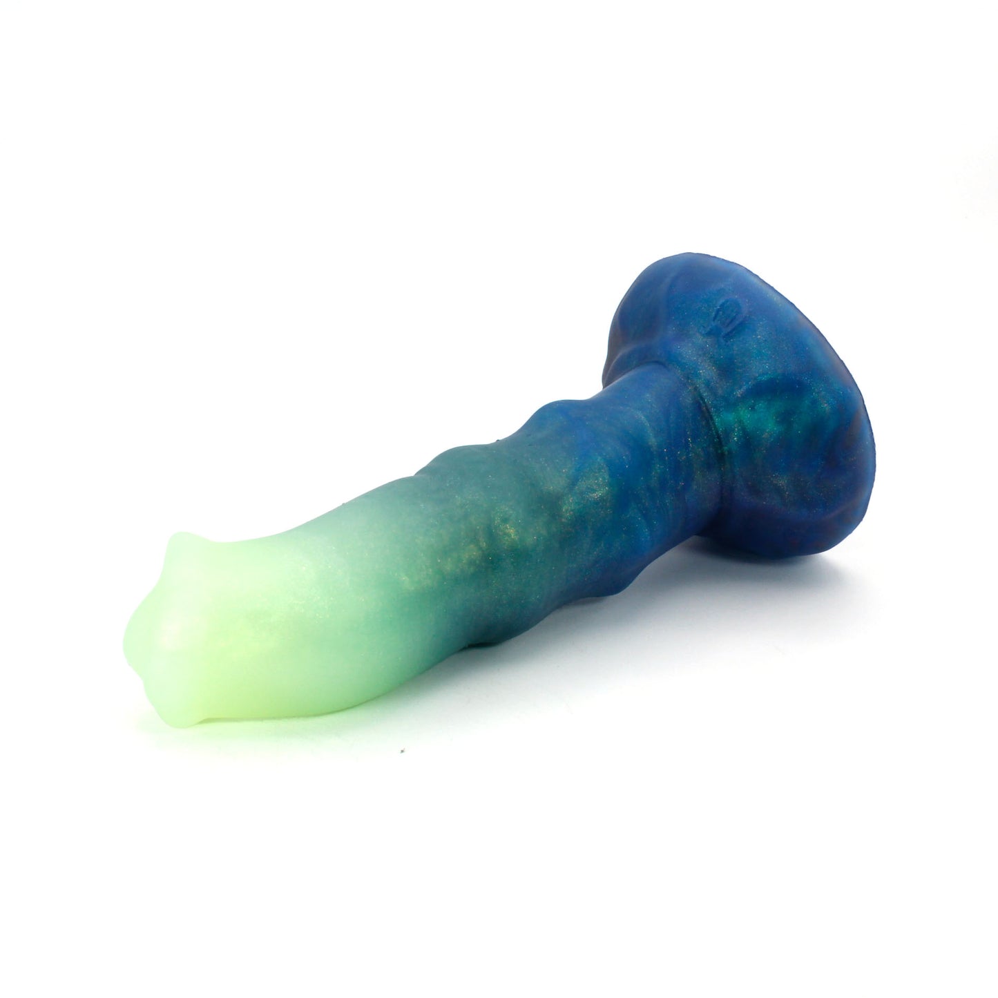 Minotaur Small 00-31 Soft Near Clear Aurora GITD Color Shift Suction Base