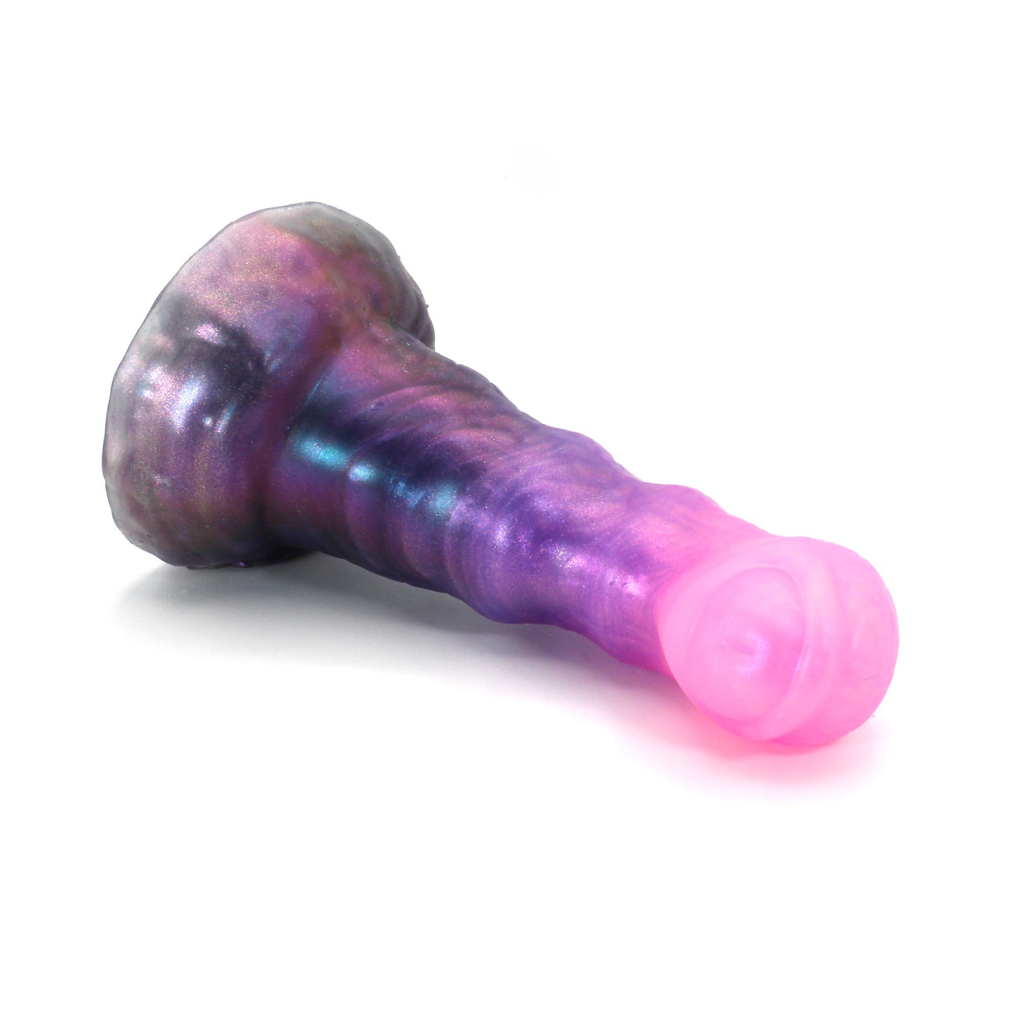 Beholder Eyestalk Medium 00-31 Soft Near Clear Nebula Color Shift Suction Base