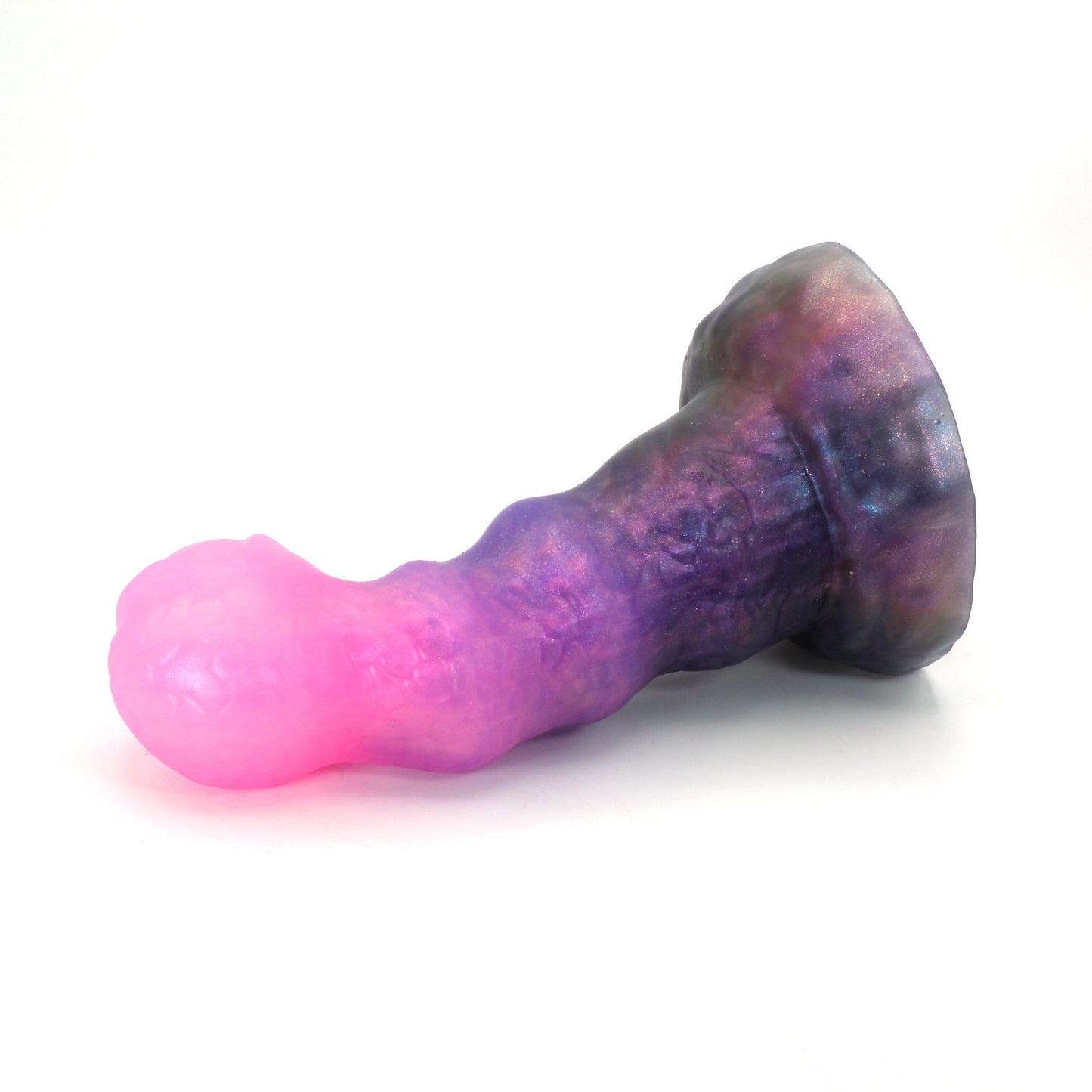 Beholder Eyestalk Medium 00-31 Soft Near Clear Nebula Color Shift Suction Base