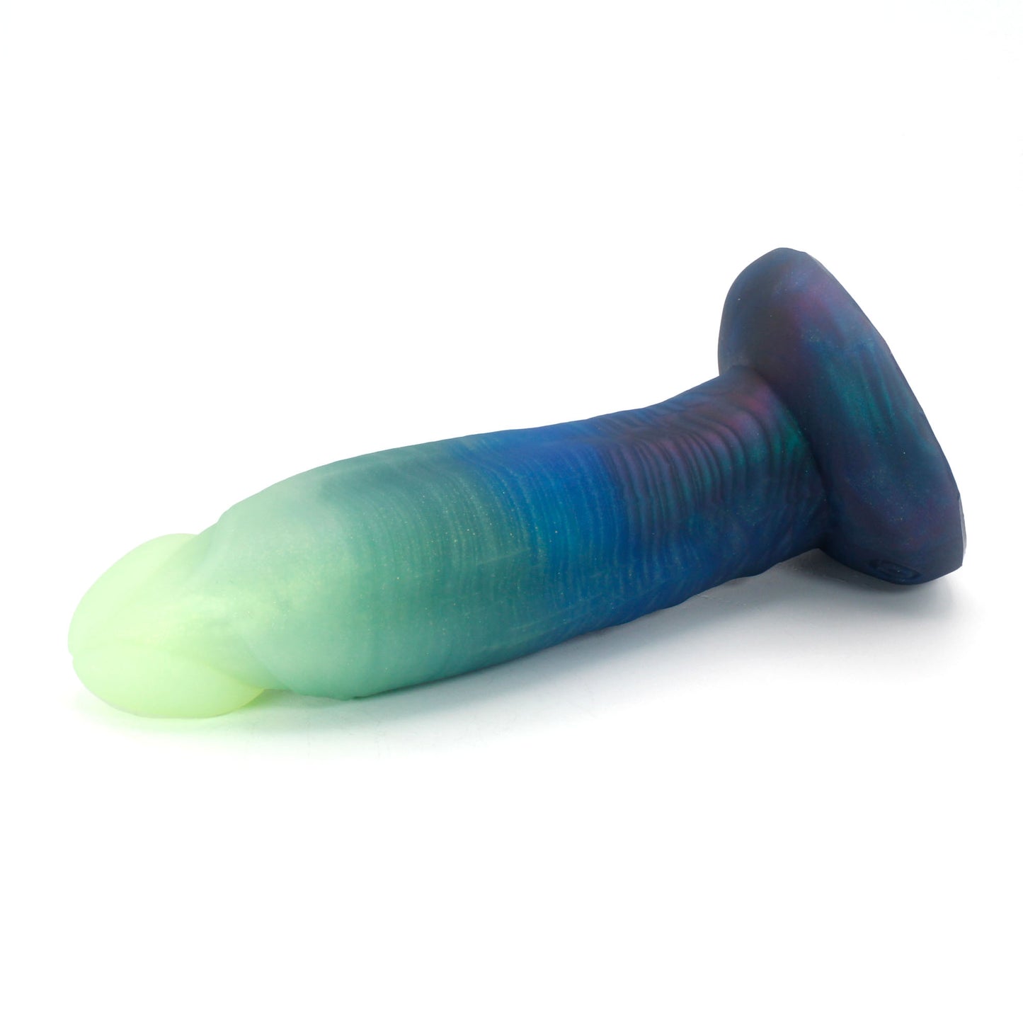 Elven Sorcerer Medium 00-31 Soft Near Clear Aurora GITD Color Shift Suction Base