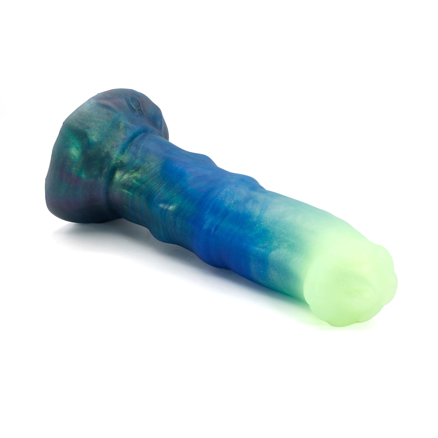 Minotaur Large 00-31 Soft Near Clear Aurora GITD Color Shift Suction Base