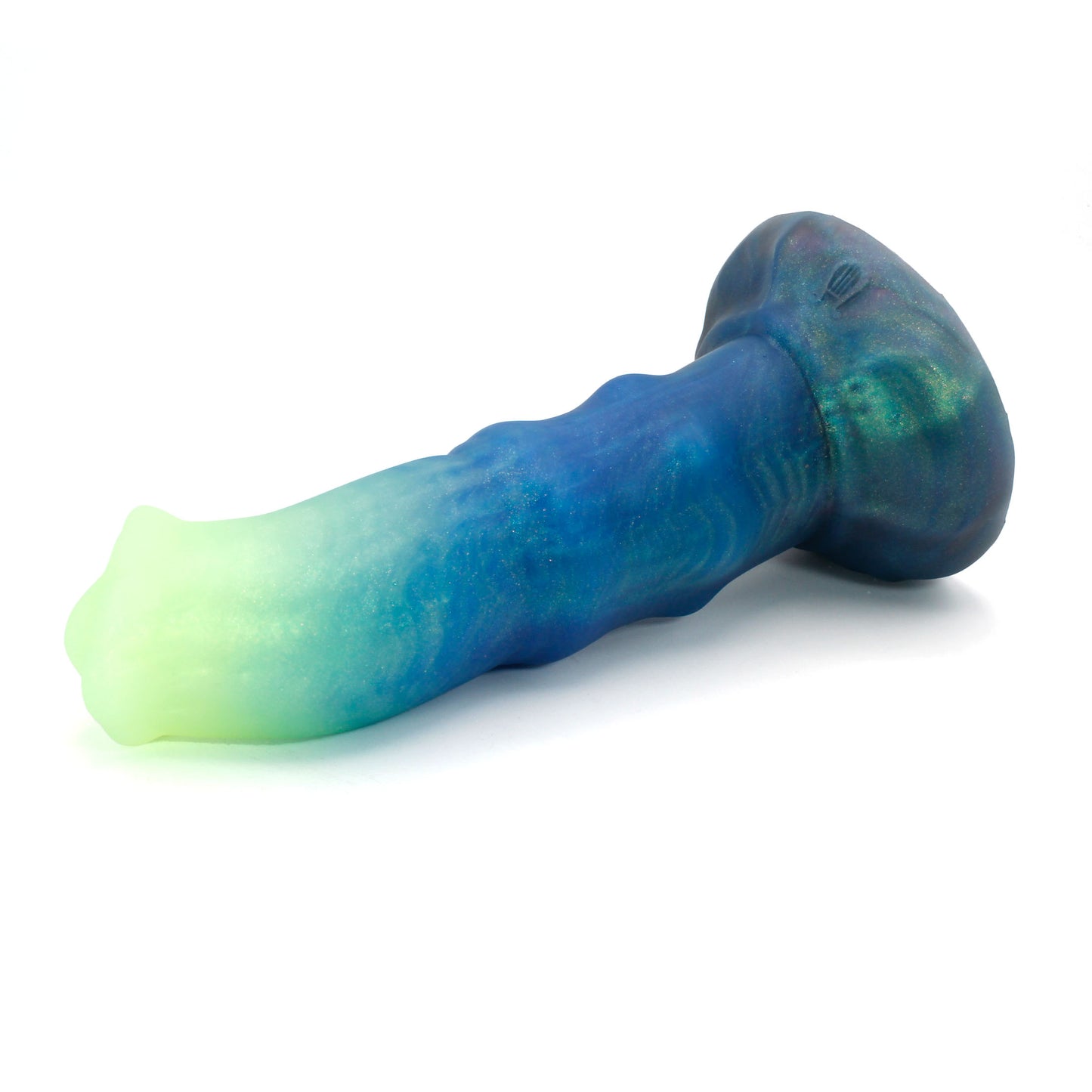 Minotaur Large 00-31 Soft Near Clear Aurora GITD Color Shift Suction Base