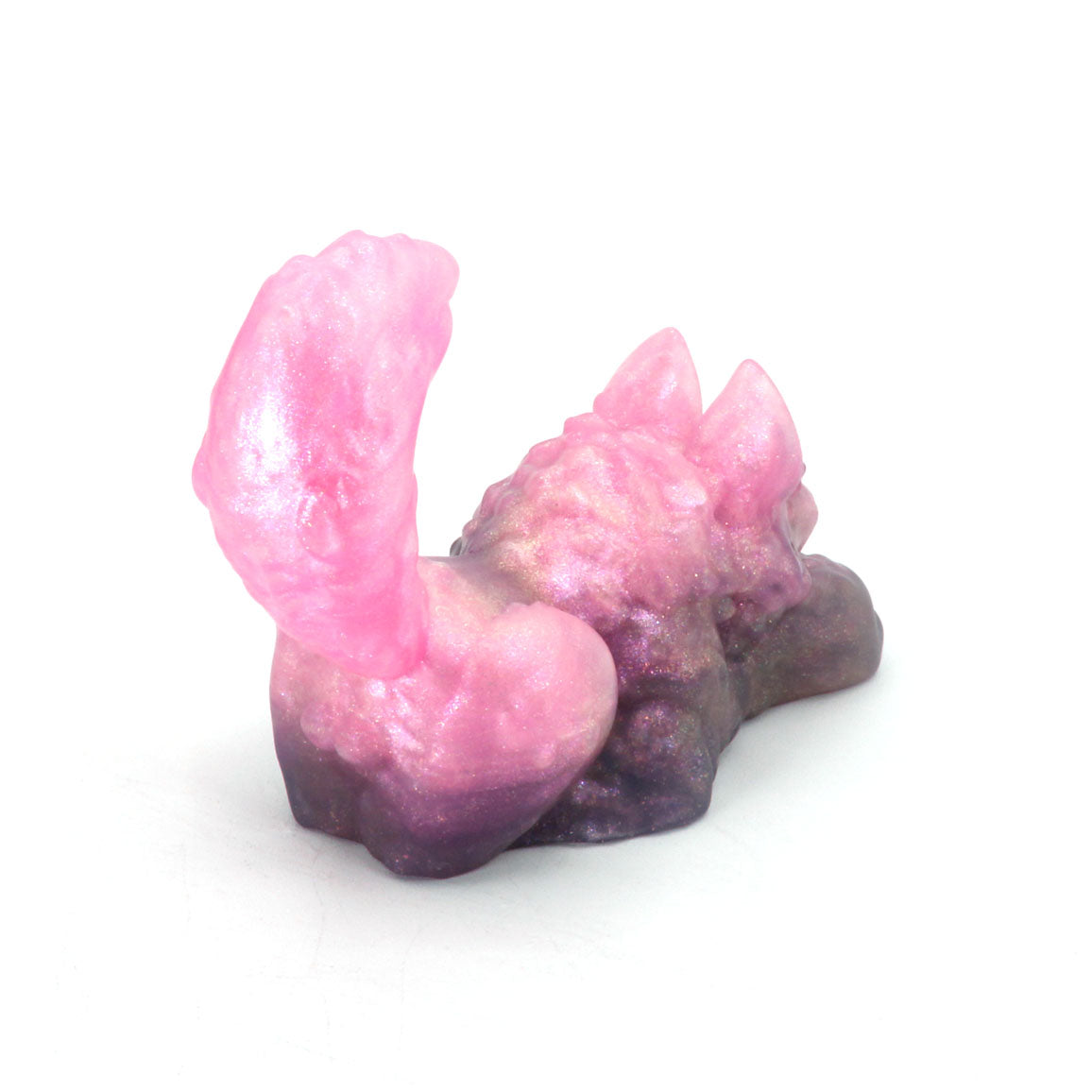 Direwolf Squish Large 00-31 Soft Near Clear Pink Purple Color Shift