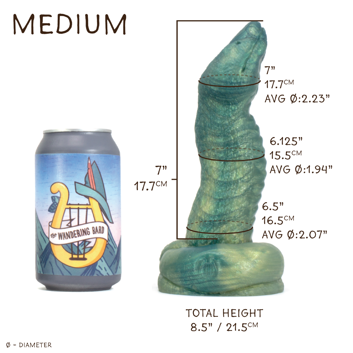 Medusa Medium 00-31 Soft Near Clear Ghost Woods CS Suction Base