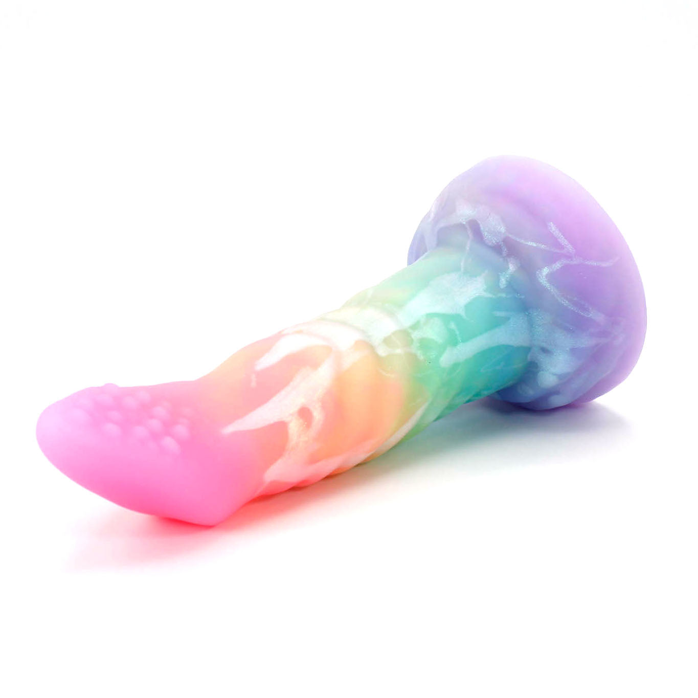 Medium Displacer 00-30 Soft Rainbow Fade Frost Splatter GITD Color Shift