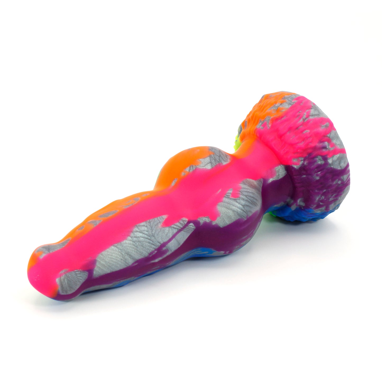 Small Direwolf 00-30 Soft Grey Rainbow Drizzle UV GITD