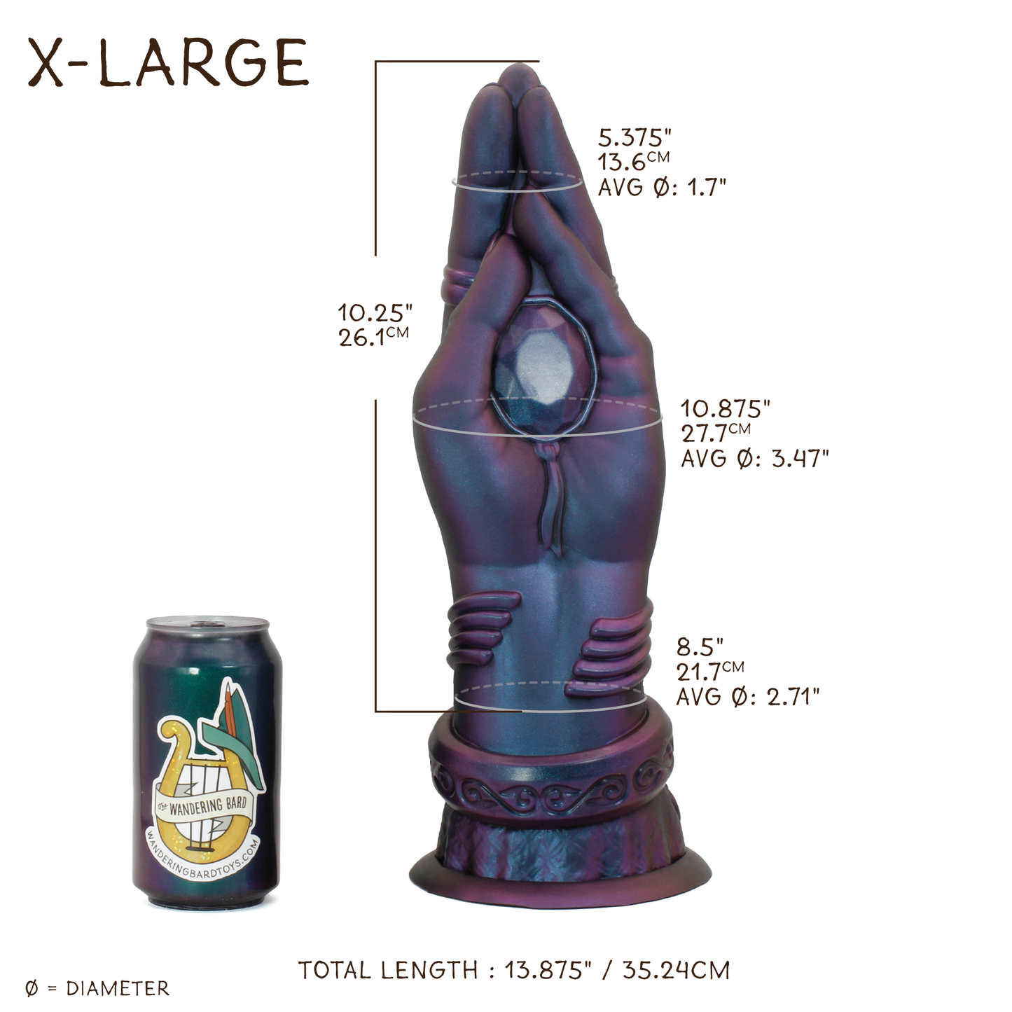 Mage Hand X-Large 00-50 Medium Oracle Highlight CS Suction Base