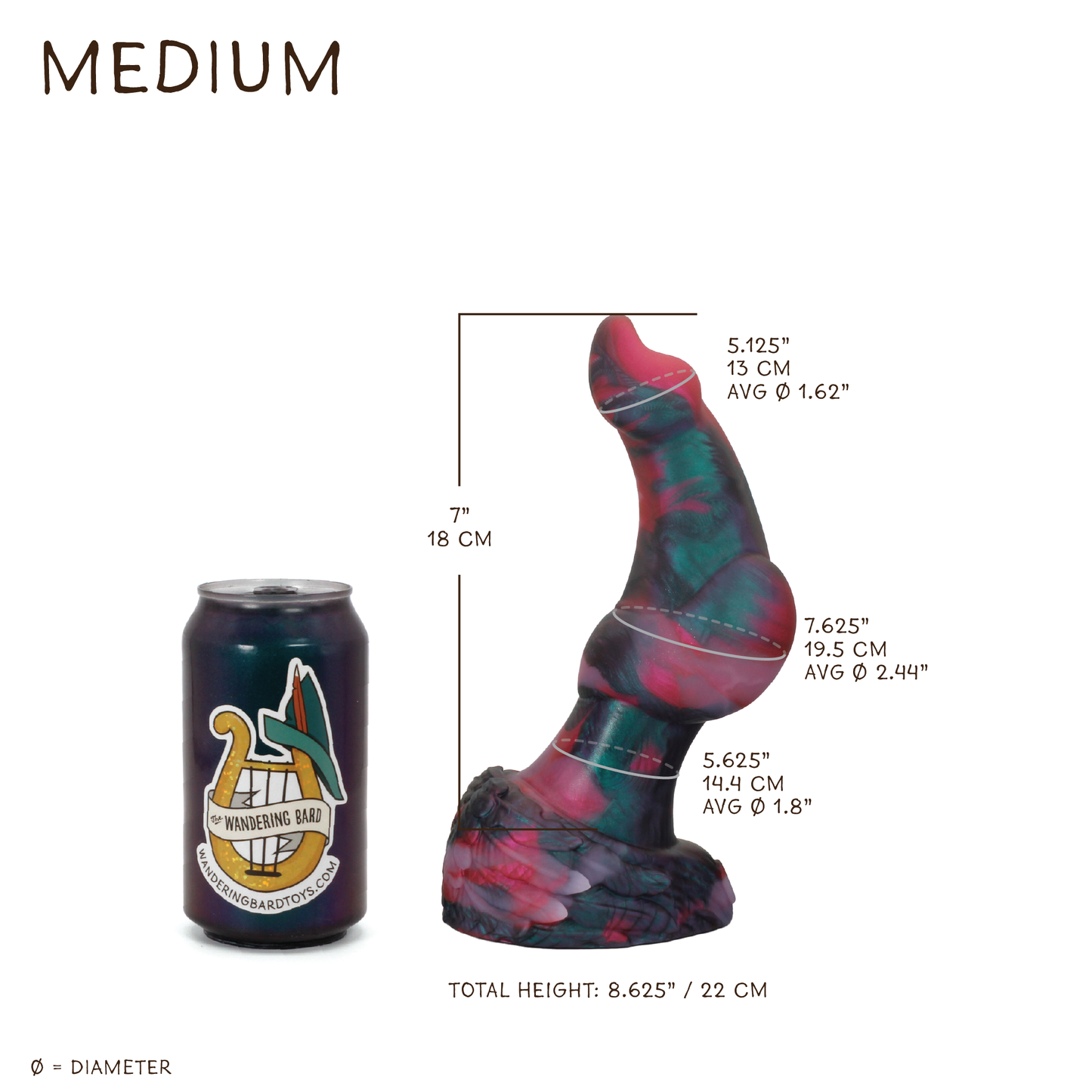 Owlbear Medium 00-30 Soft Mystic Purple GITD