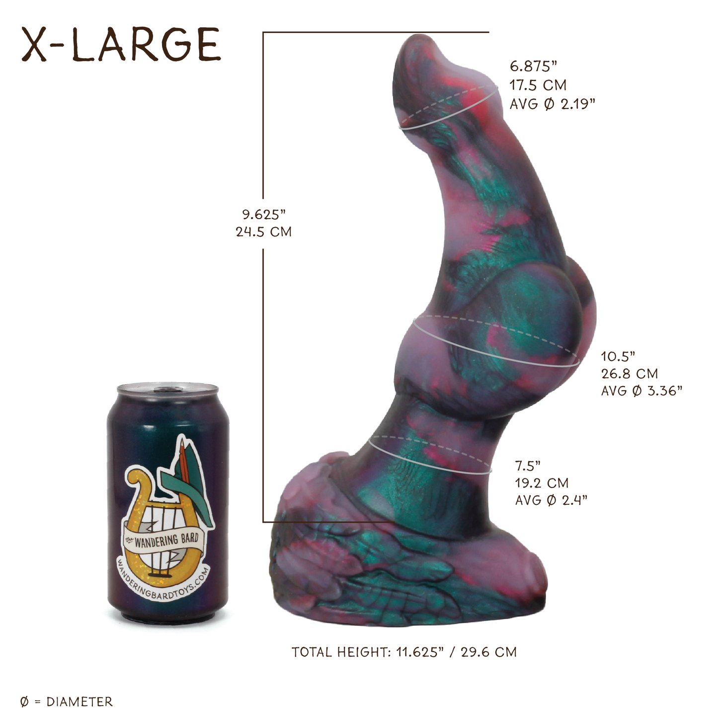 Owlbear X-Large 00-30 Soft Mystic Purple GITD