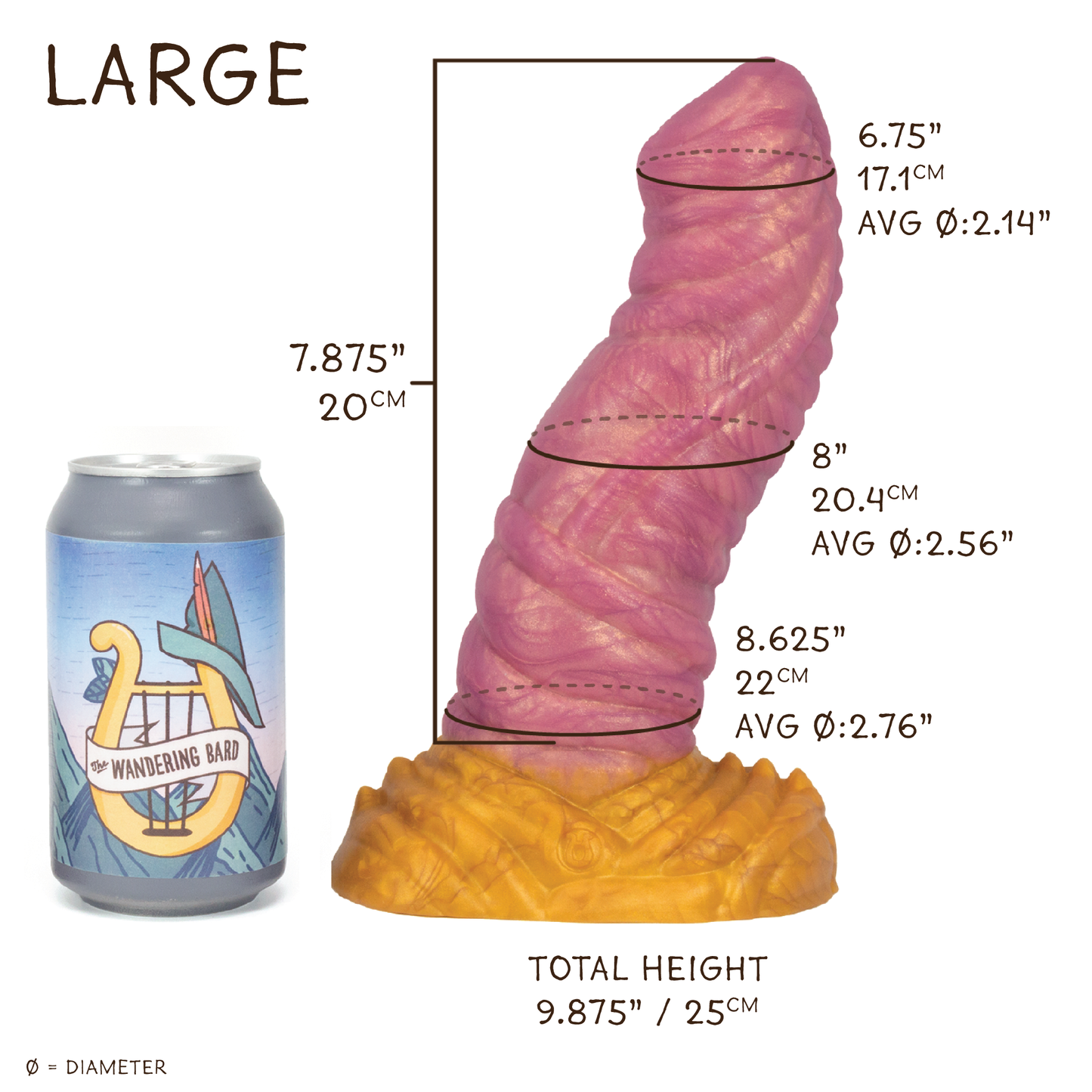 Large Tarrasque 00-30 Soft Summer Sorbet GITD
