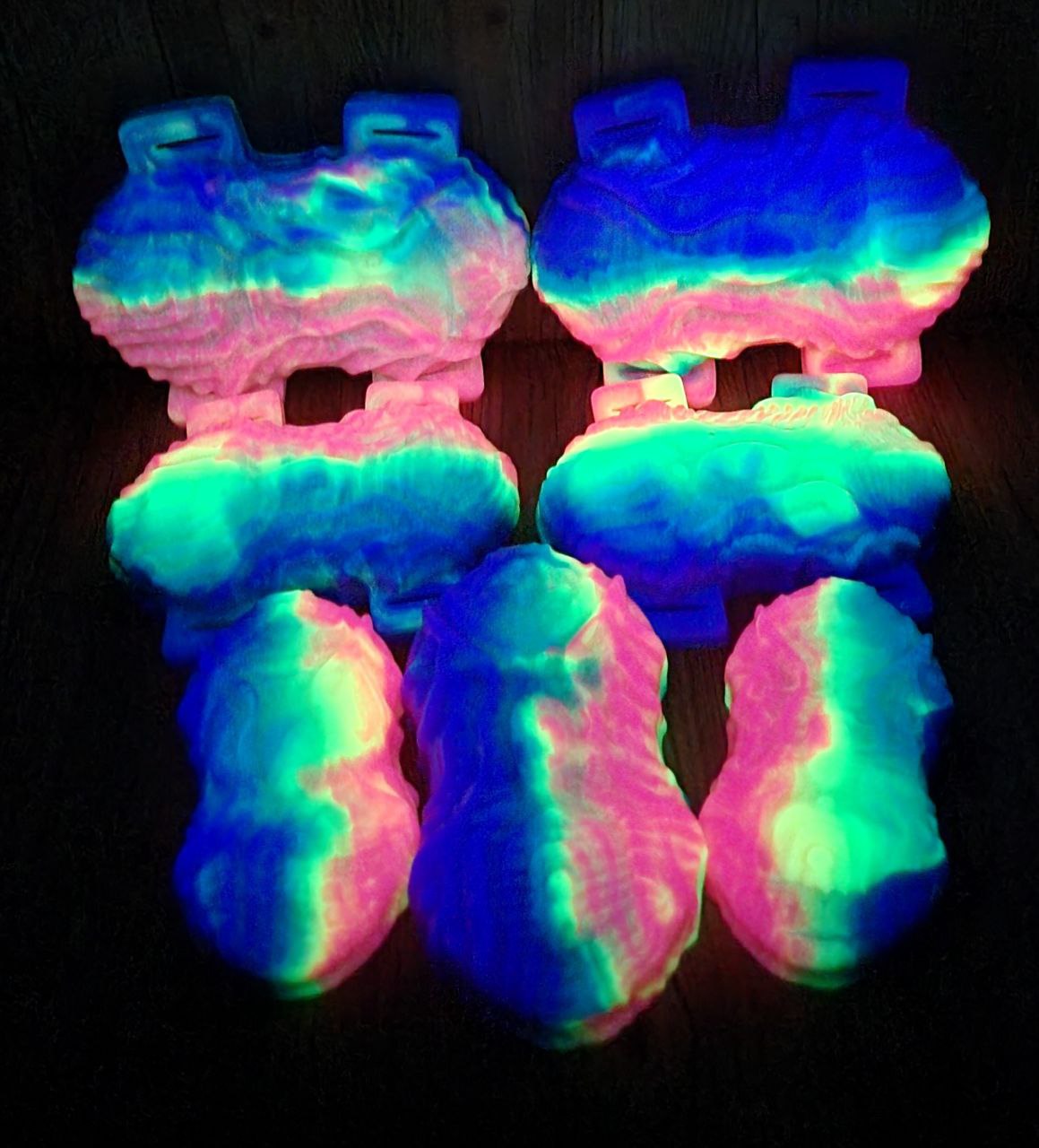 Large Strap Blight 00-50 Medium Rainbow Pride UV GITD