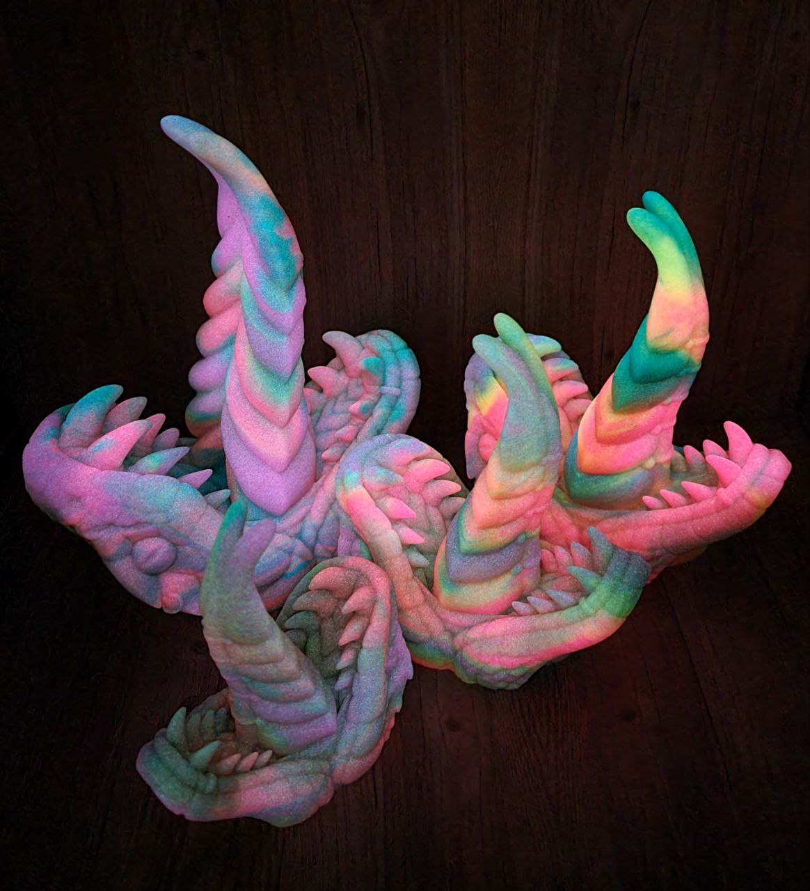 Large Yuanti 00-30 Soft Rainbow Tie Dye UV GITD