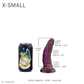 Astarion the Vampire Rogue X-Small 00-31 Soft Near Clear Nebula UV Color Shift Suction Base