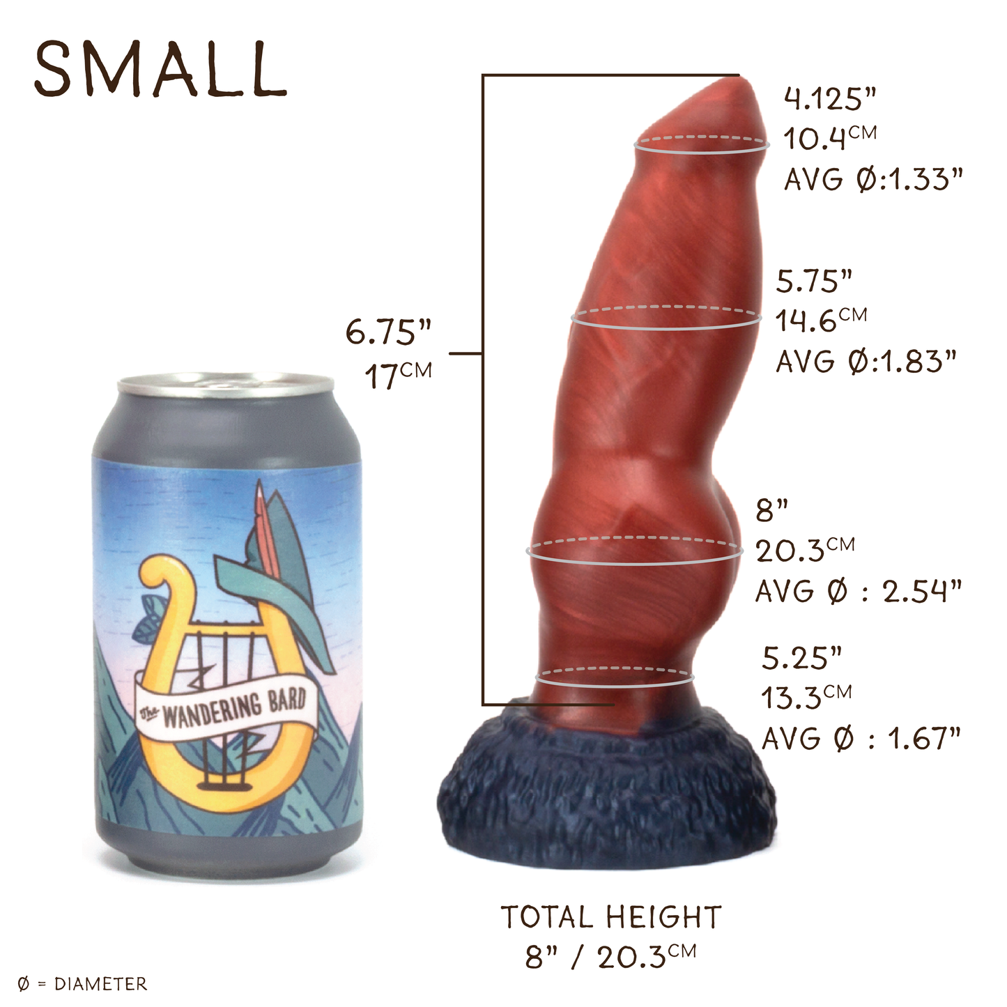 Direwolf Small 00-31 Soft Near Clear Pink Mystery Suction Base