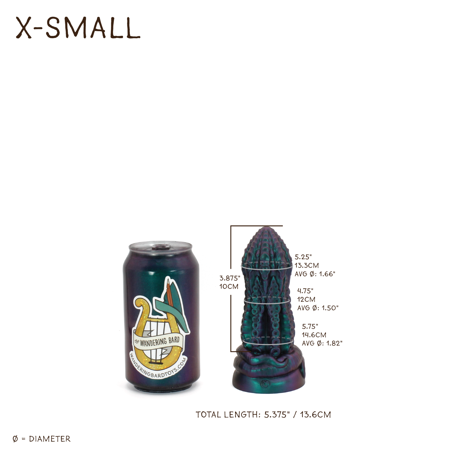 Dark Mantle X-Small 00-30 Soft Peacock Highlight CS Suction Base