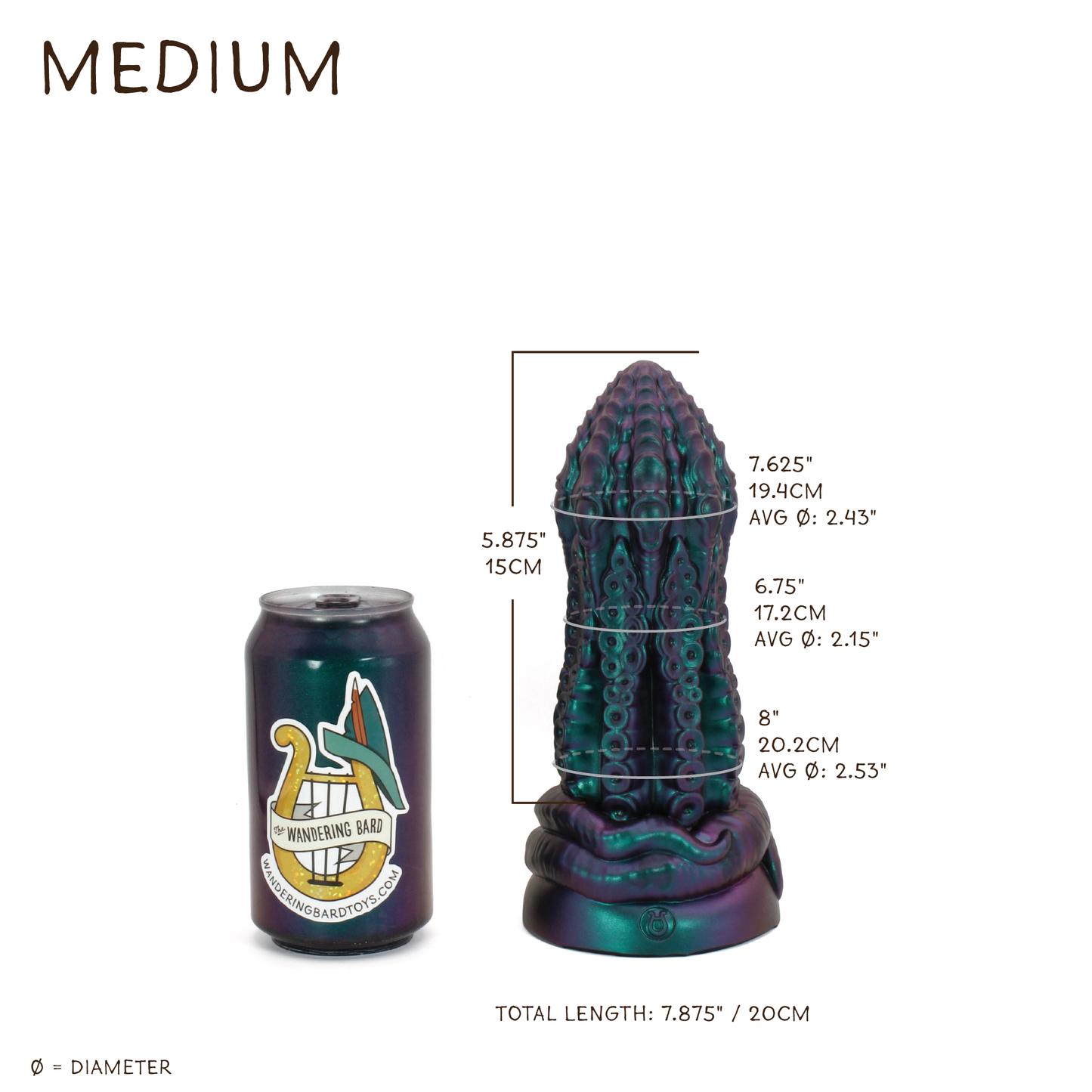 Dark Mantle Medium 00-30 Soft Peacock Highlight CS Suction Base