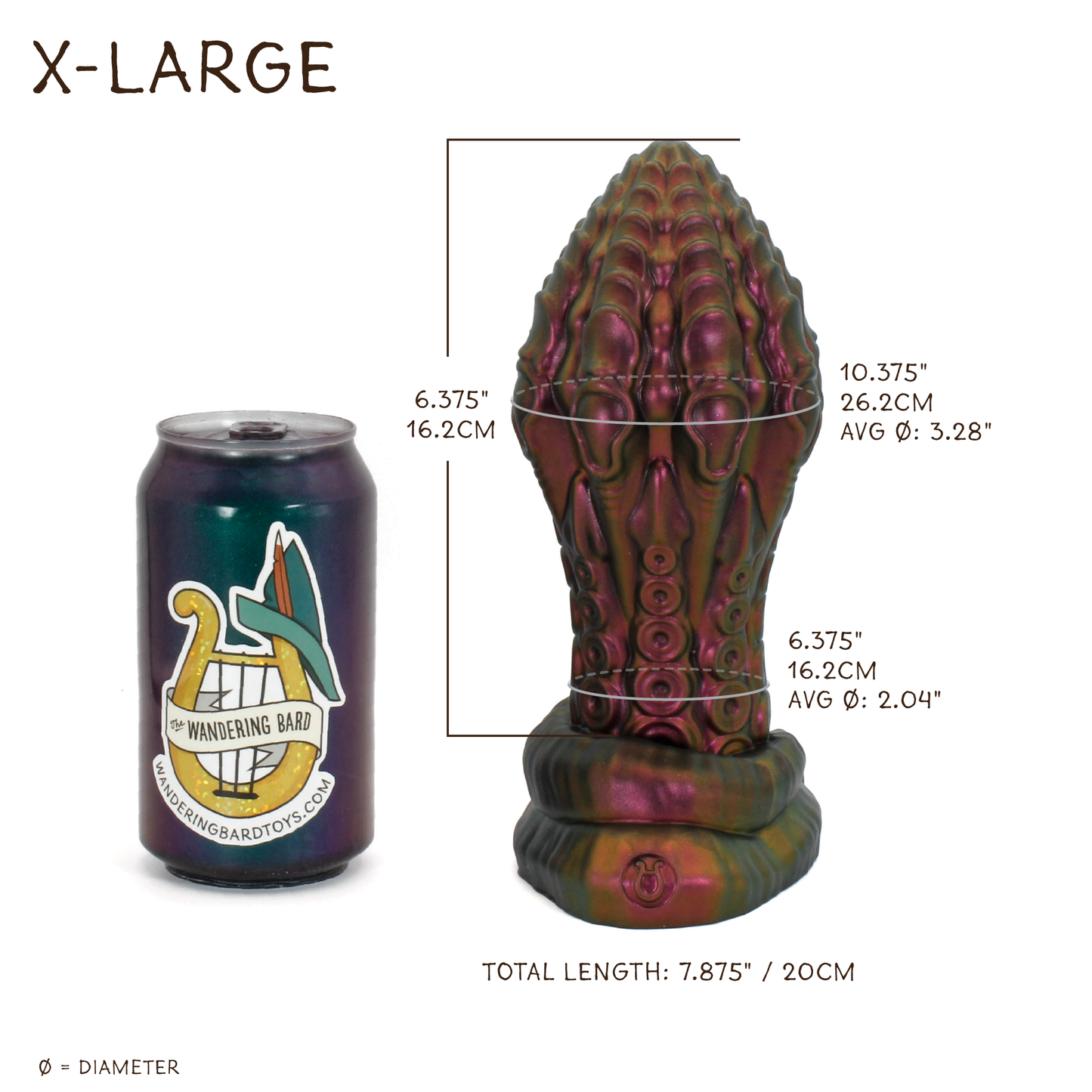 Dark Mantle Tentacle X-Large 00-31 Soft Near Clear Fall Moss CS