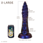 Dark Mantle Tentacle X-Large 00-31 Soft Near Clear Neon Blue Seaglass UV Suction Base