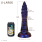 Dark Mantle Tentacle X-Large 00-31 Soft Near Clear Seaglass UV Suction Base