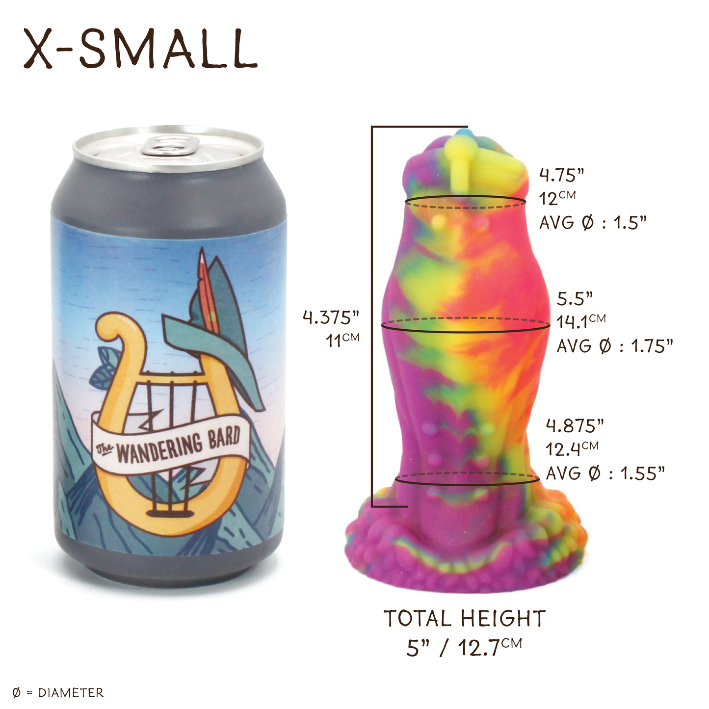 Firbolg X-Small 00-30 Soft Holiday Tinsel GITD