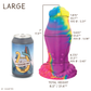 Firbolg Large 00-30 Soft Electric Candy GITD UV Shimmer Suction Base