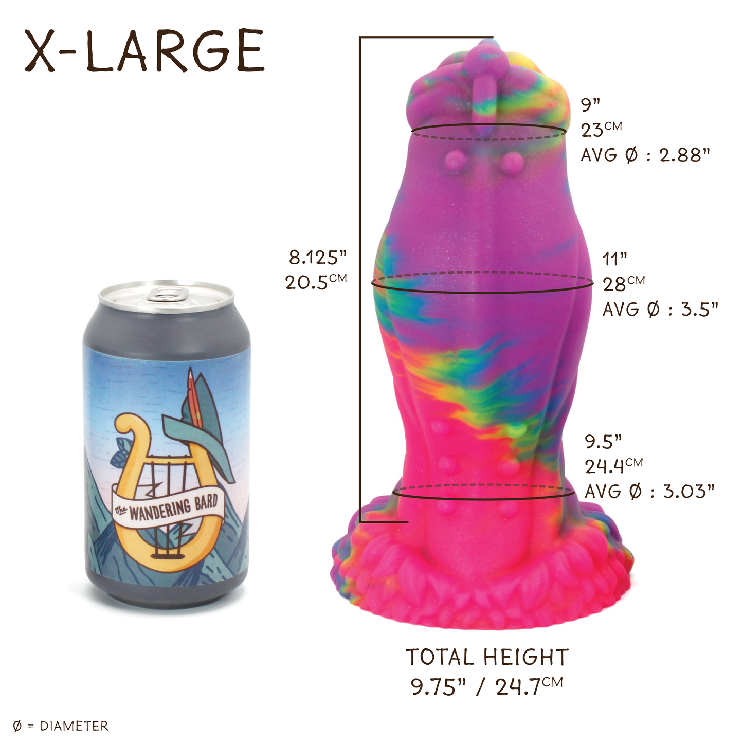Firbolg X-Large 00-31 Soft Near Clear From The Grave CS Suction Base