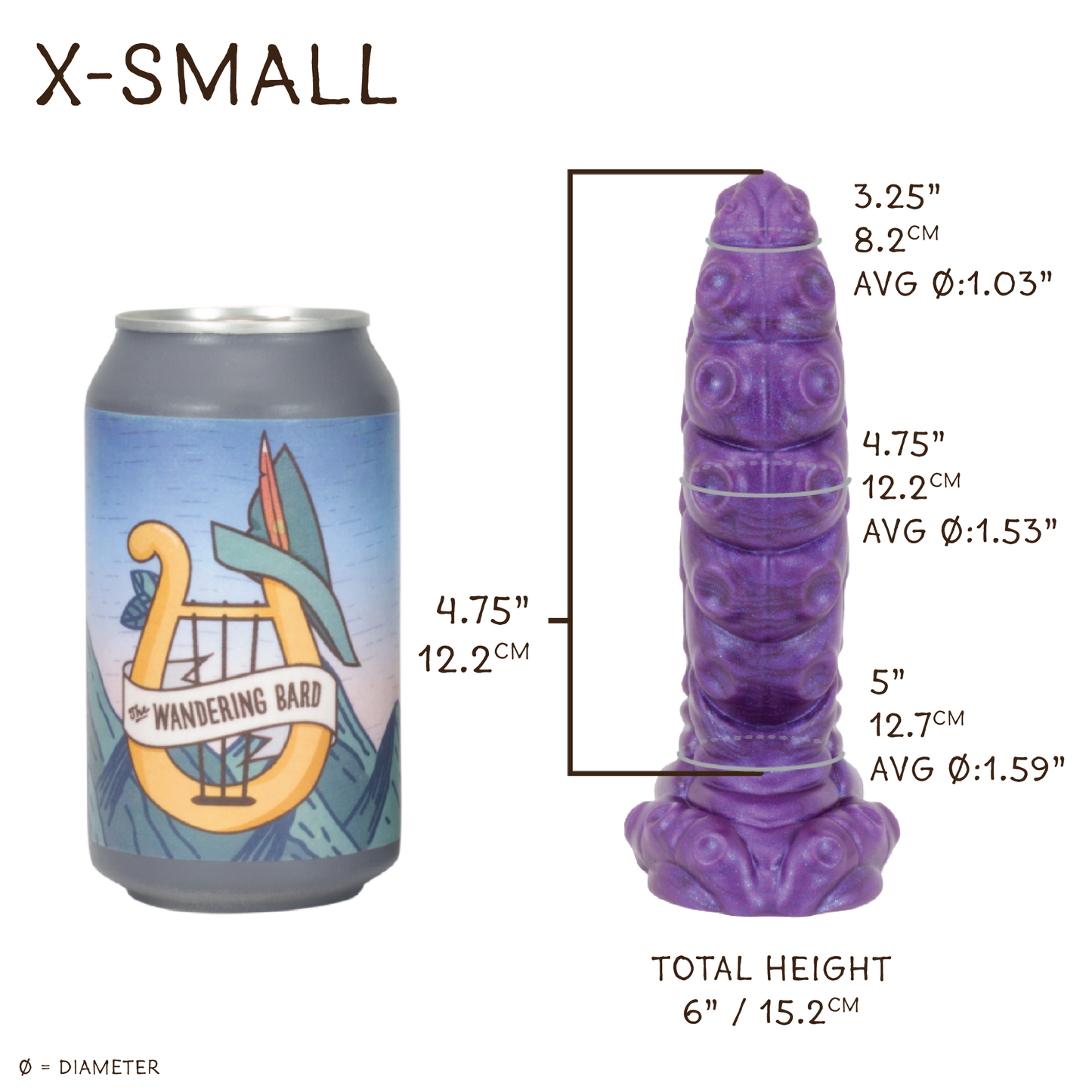 Grick X-Small 00-30 Soft Out of the blue GITD CS