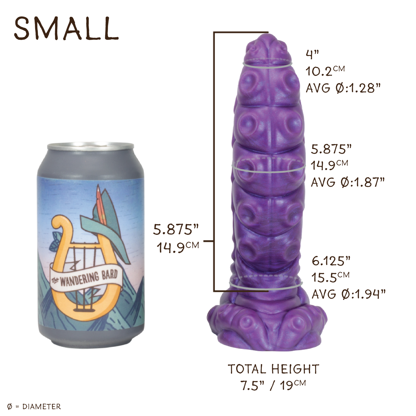 Grick Small 00-30 Soft Purple Shimmer GITD