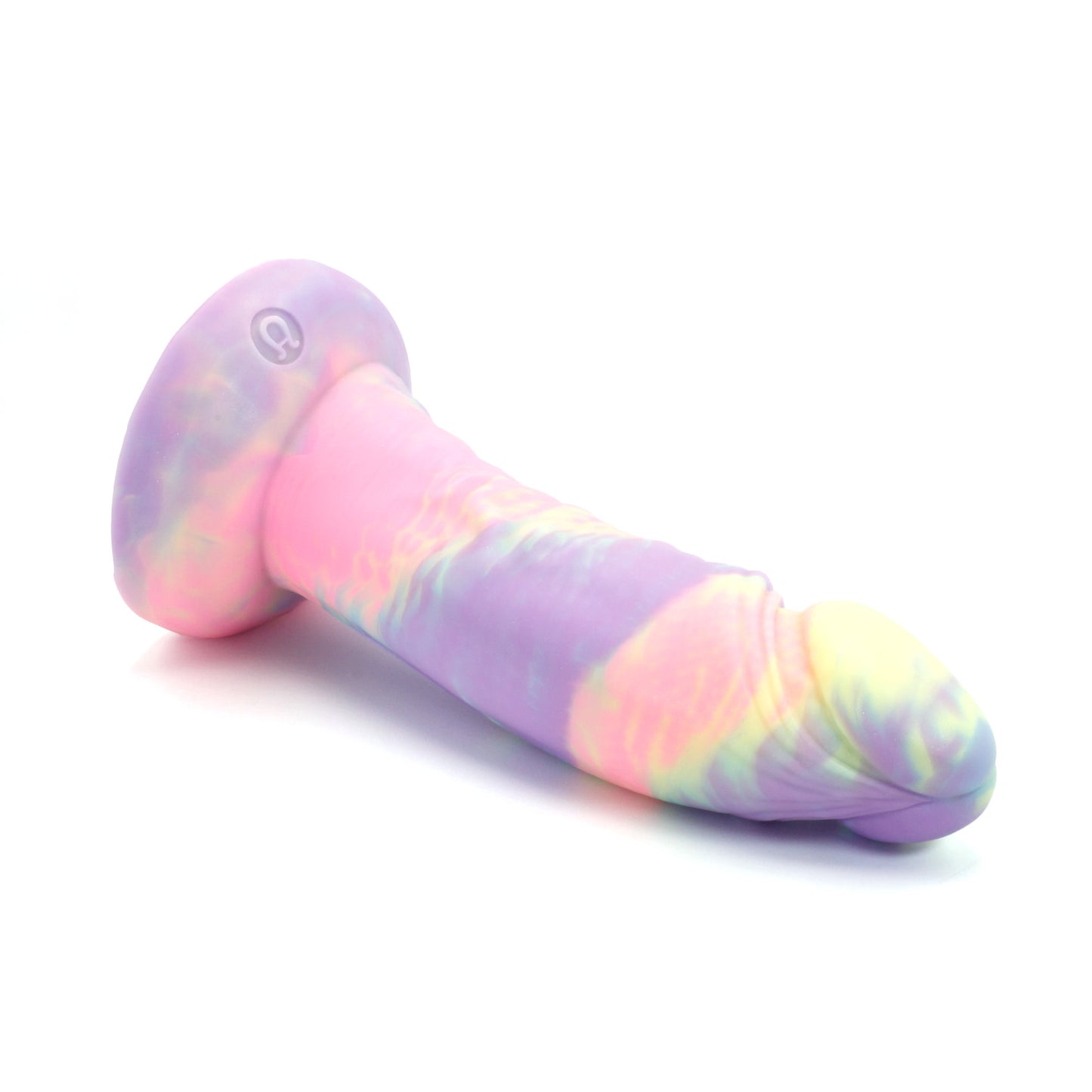 Human Bard X-Large 00-50 Medium Neon Marshmallow Swirl GITD UV Suction Base FLOP