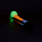 Human Bard X-Small 00-30 Soft Goth Candy Corn GITD UV Suction Base