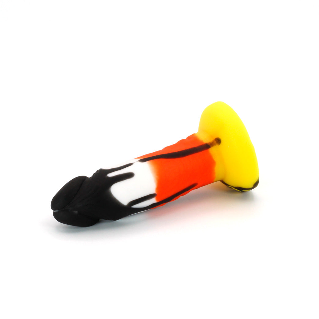 Human Bard X-Small 00-30 Soft Goth Candy Corn GITD UV Suction Base