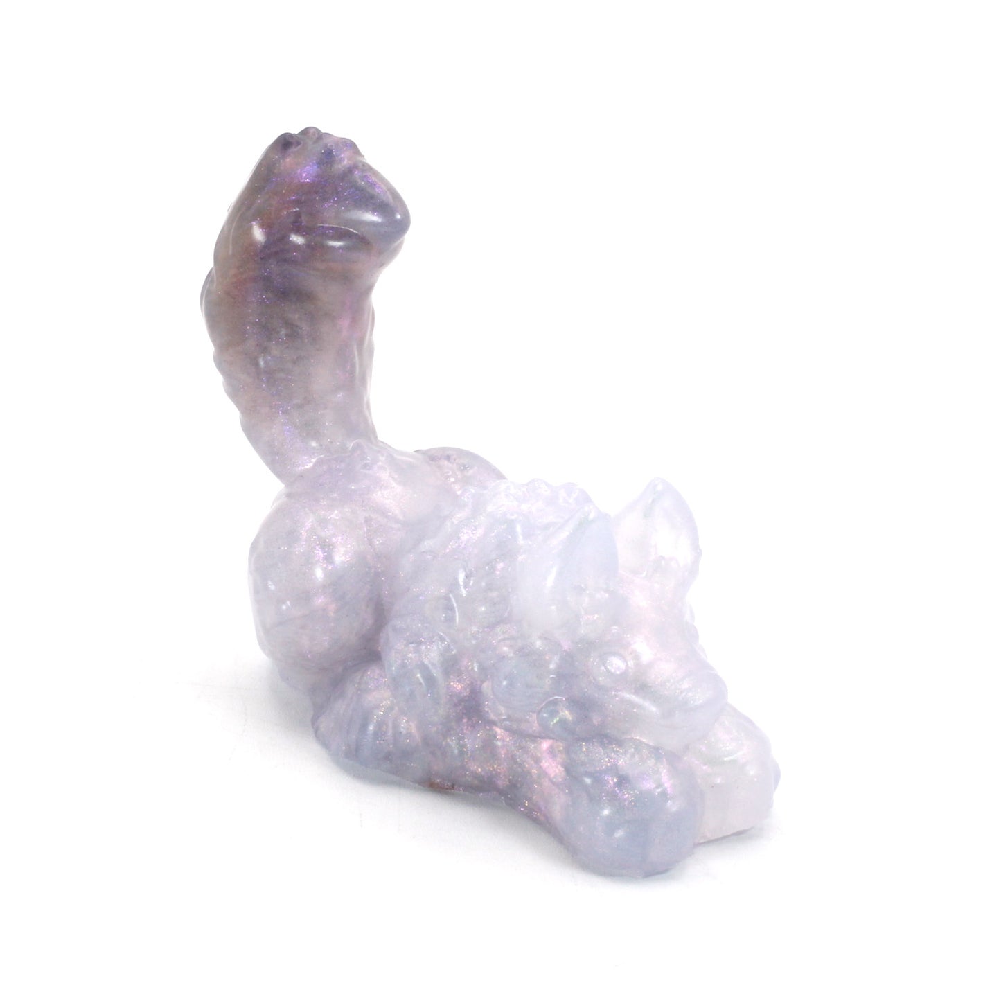 Direwolf Squish Large 00-31 Soft Near Clear Shimmer Color Shift