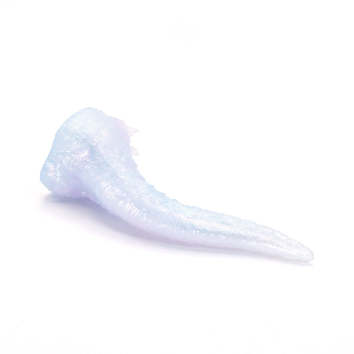 Dragon's Tail X-Small 00-31 Soft Near Clear Rose Quartz Color Shift