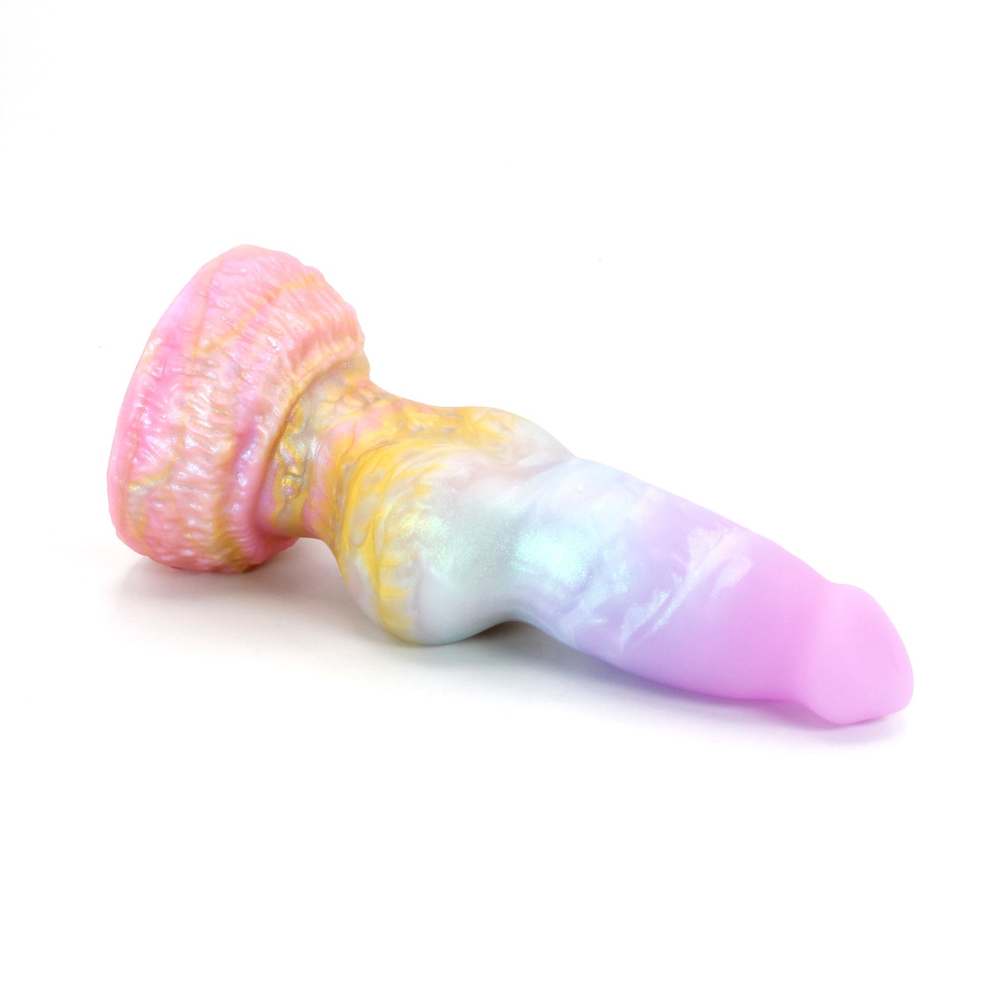 Direwolf Small 00-30 Soft Rainbow Clouds GITD Suction Base