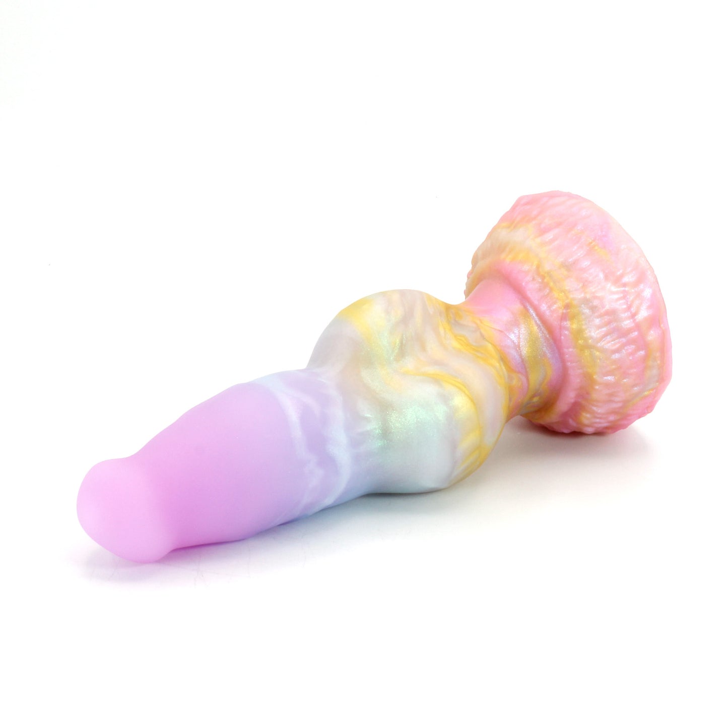 Direwolf Small 00-30 Soft Rainbow Clouds GITD Suction Base