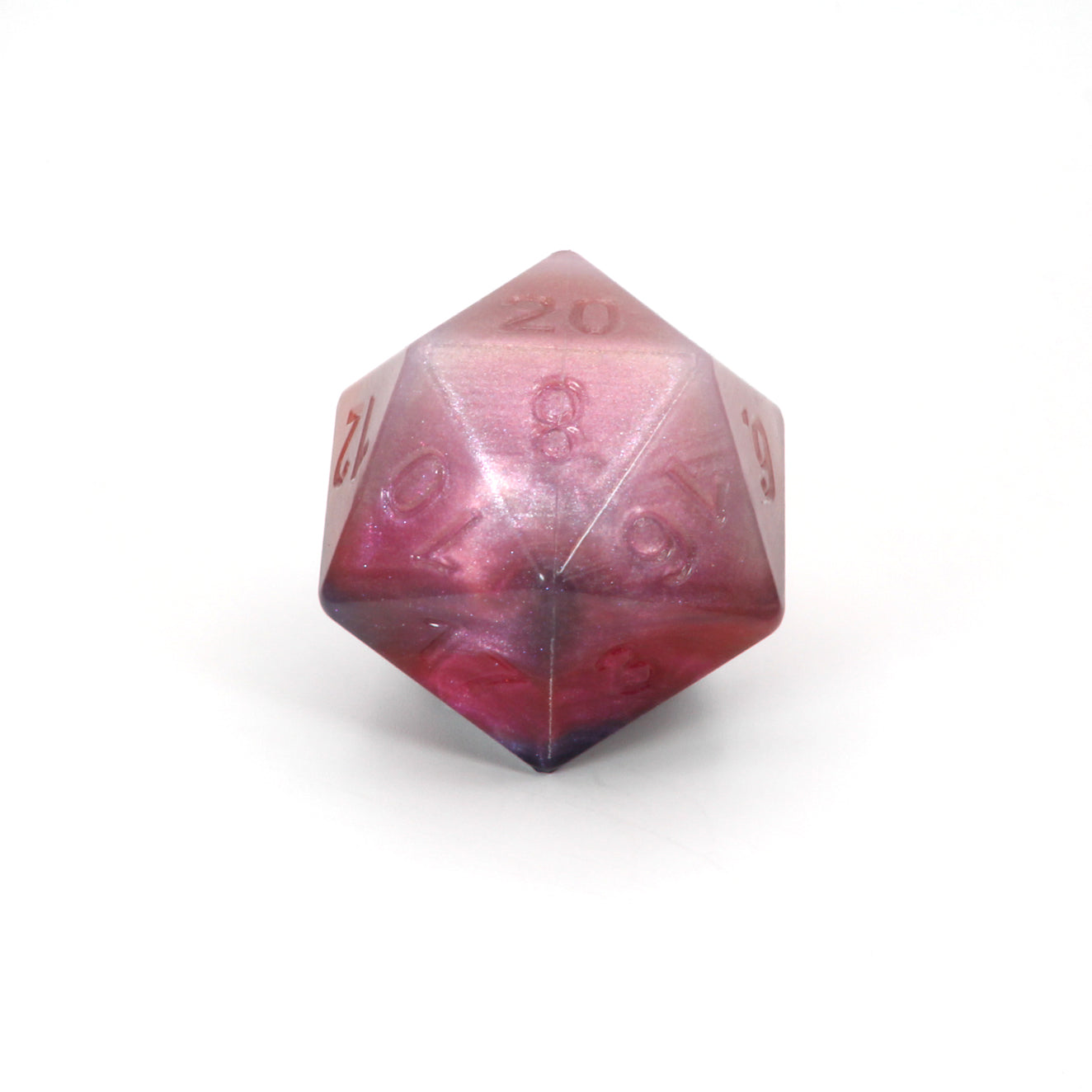 Jumbo Squish Dice   00-31 Soft Near Clear Blood Moon CS