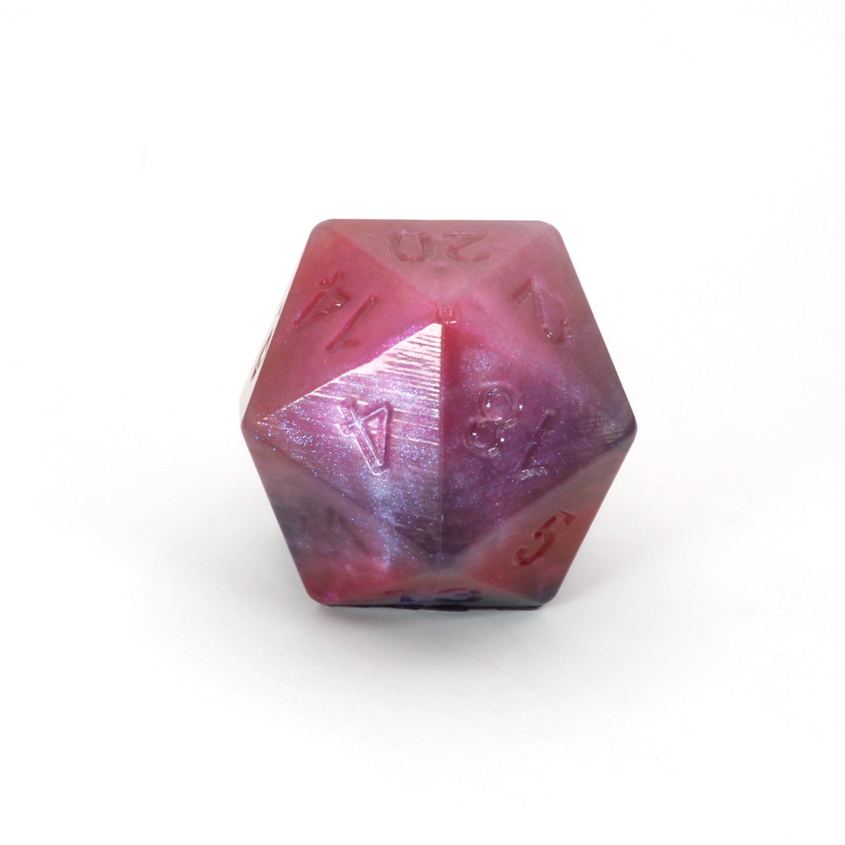 Jumbo Squish Dice   00-31 Soft Near Clear Blood Moon CS