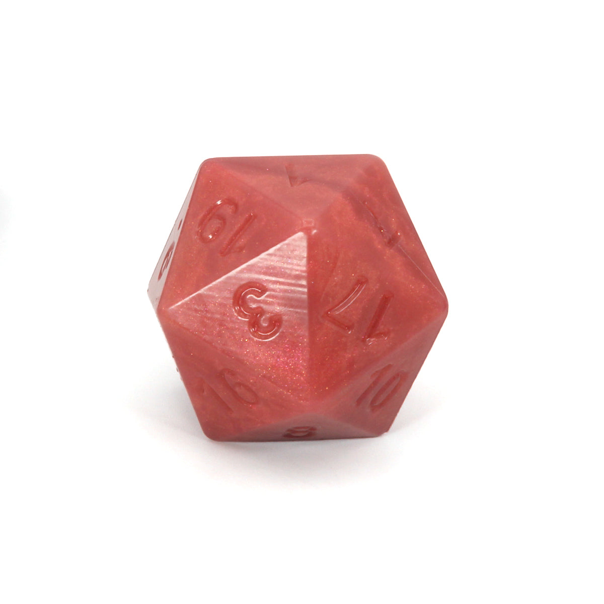 Jumbo Squish Dice 00-30 Soft Soft Red Shimmer  FLOP